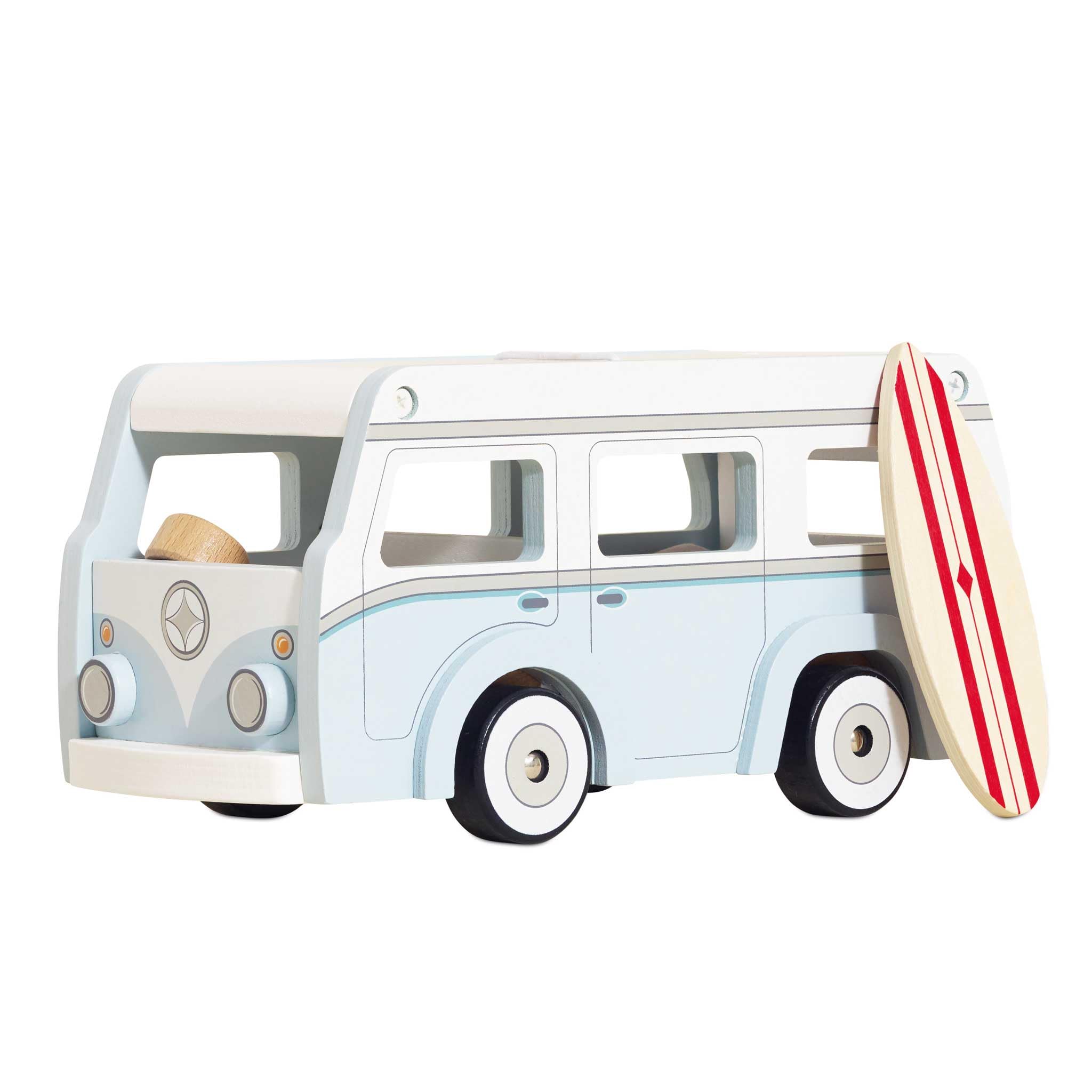 Autocaravana Navideña De Madera Toy Le Toy Van Con Tabla De Surf Para Más De 3 Años - Venta Internacional. $1,418