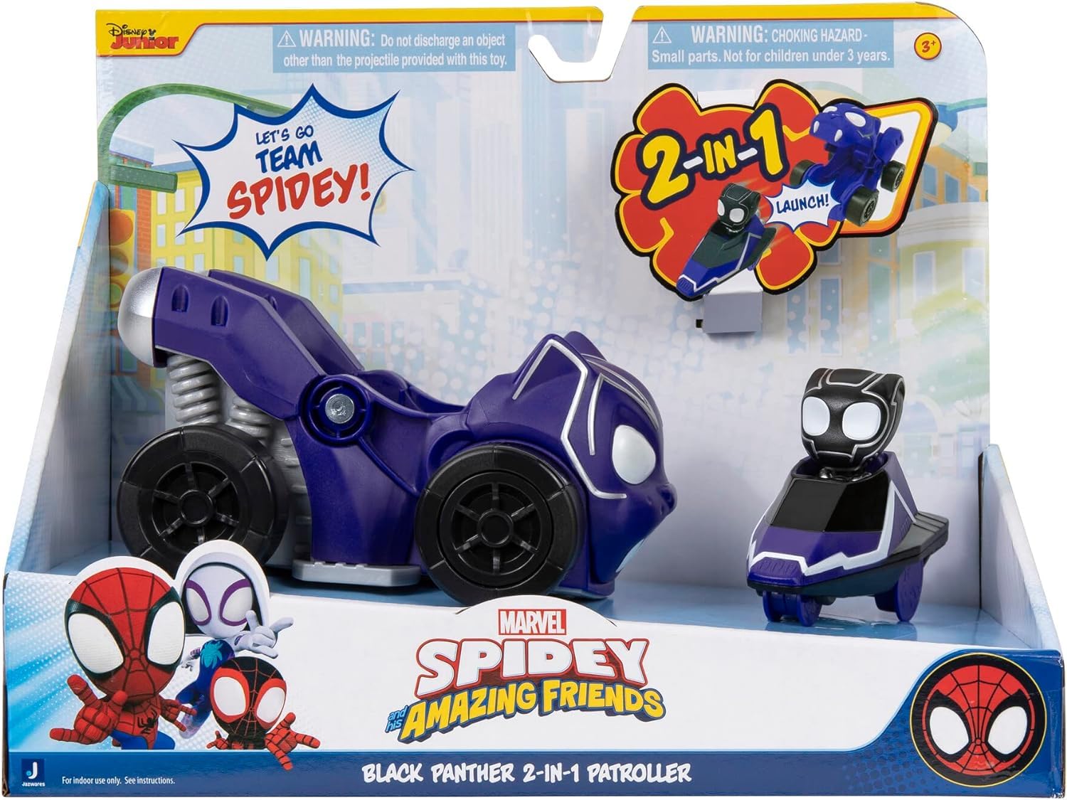 Toy Marvel Spidey Y Sus Increíbles Amigos Saltan Un Vehículo De Ataque - Venta Internacional.