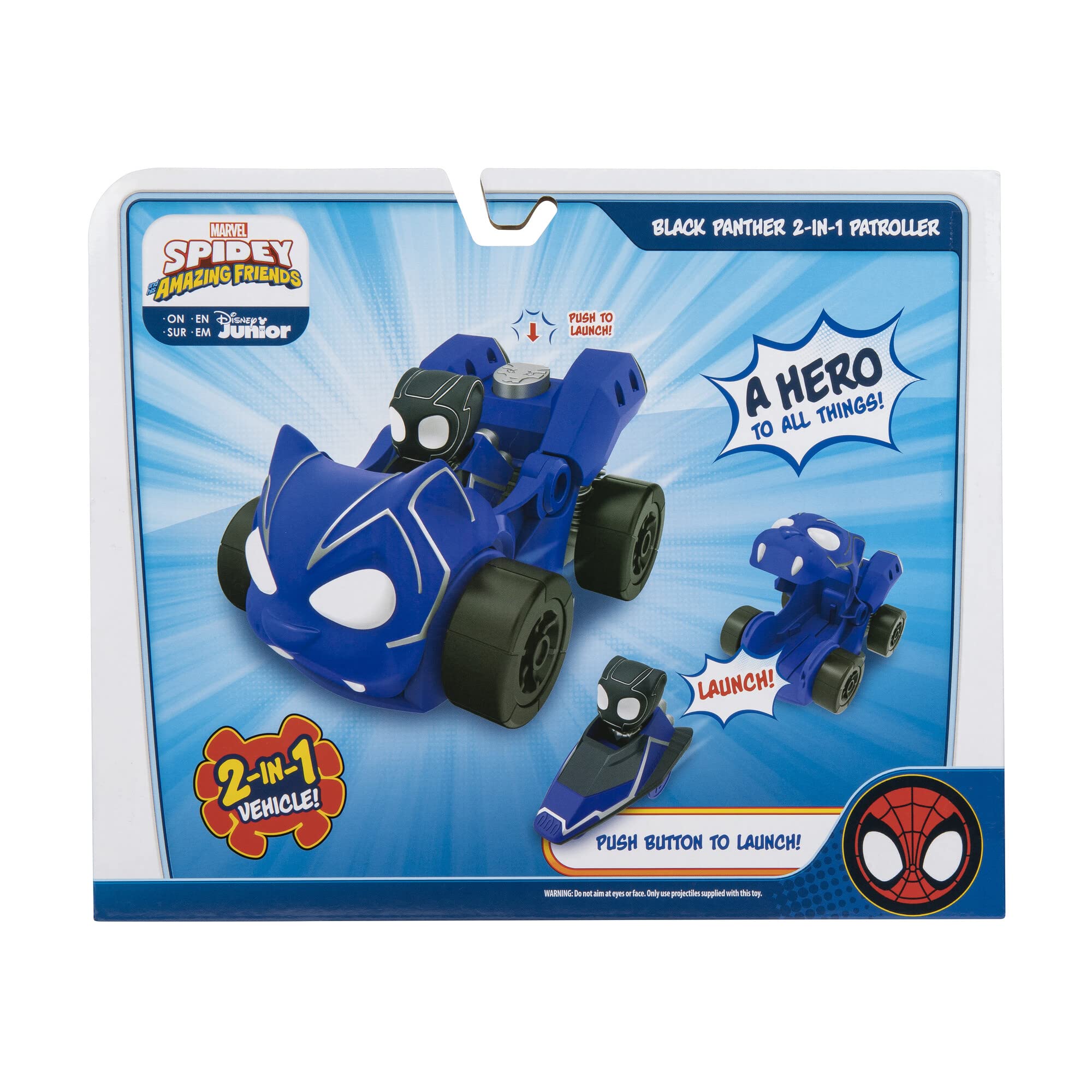 Foto 8 pulgar | Toy Marvel Spidey Y Sus Increíbles Amigos Saltan Un Vehículo De Ataque - Venta Internacional.