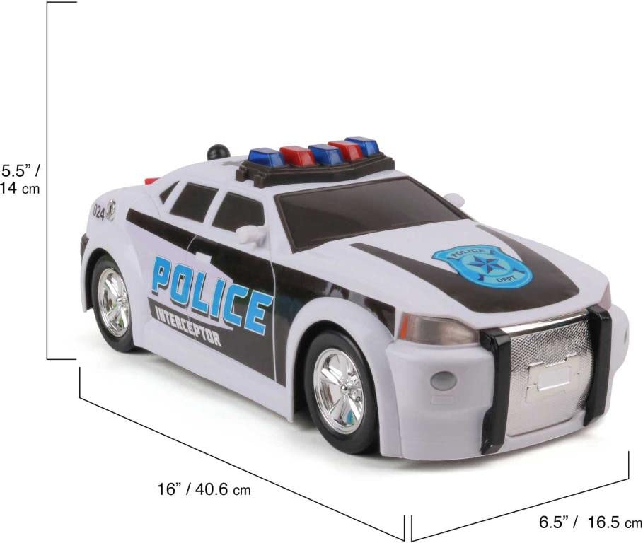 Foto 4 pulgar | Coche De Policía De Juguete Mighty Fleet Mighty Motorized Police Cruiser - Venta Internacional.