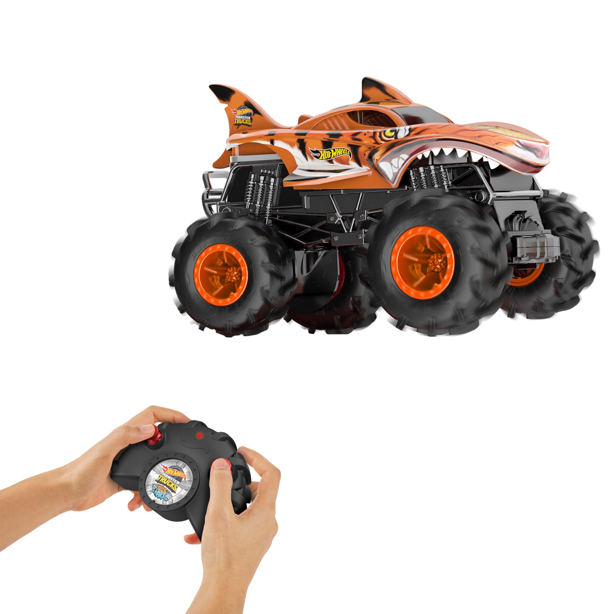 Foto 3 pulgar | Camión De Juguete Con Control Remoto Hot Wheels Monster Trucks 1:24 - Venta Internacional.