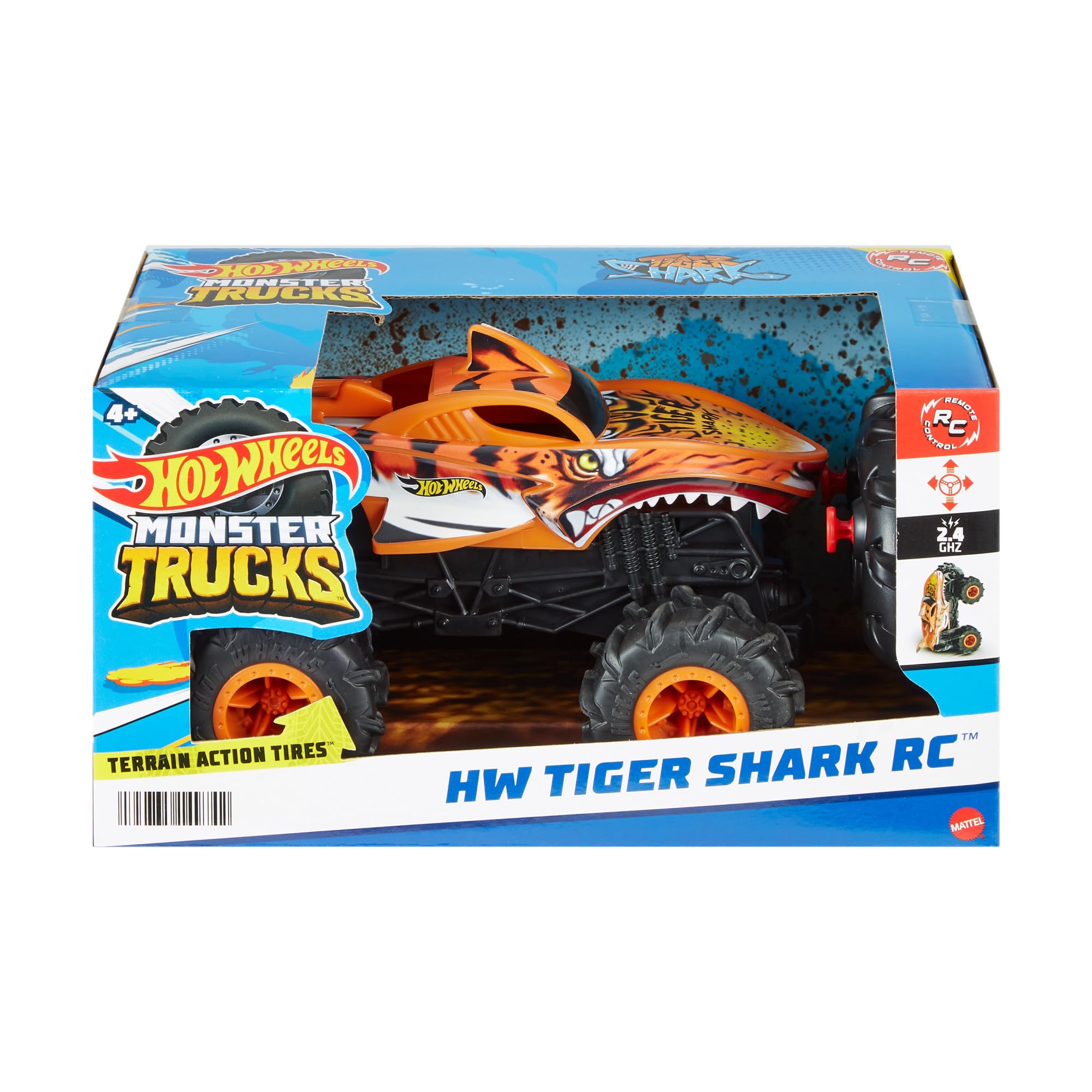 Foto 7 pulgar | Camión De Juguete Con Control Remoto Hot Wheels Monster Trucks 1:24 - Venta Internacional.