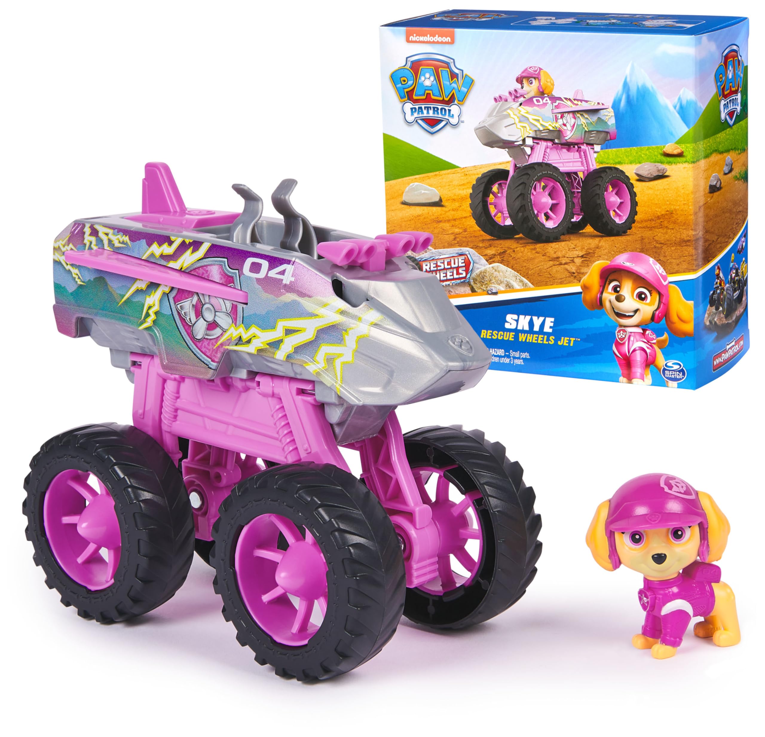 Foto 2 pulgar | Camión De Juguete Paw Patrol Rescue Wheels Skye's Jet Con Figura 3+ - Venta Internacional.