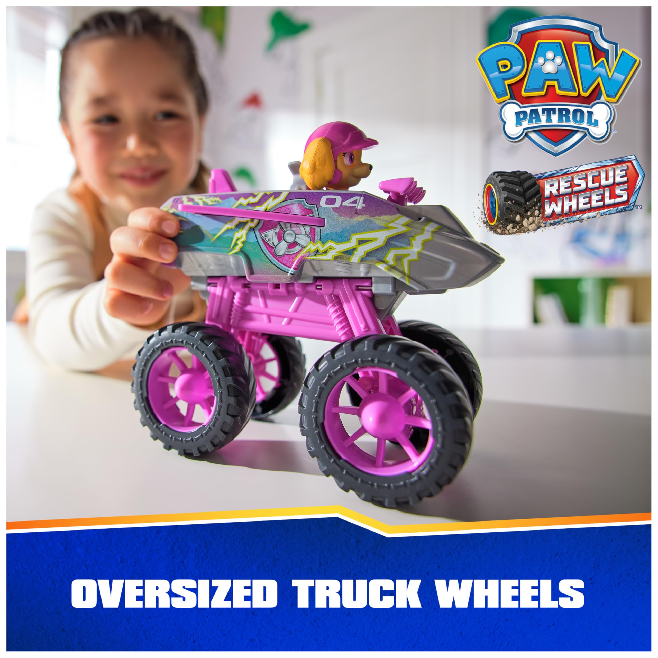 Foto 2 | Camión De Juguete Paw Patrol Rescue Wheels Skye's Jet Con Figura 3+ - Venta Internacional.