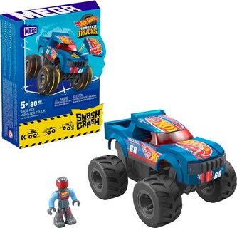 Foto 1 | Construyendo Coches De Juguete Mega Hot Wheels Monster Trucks Race Ace - Venta Internacional.