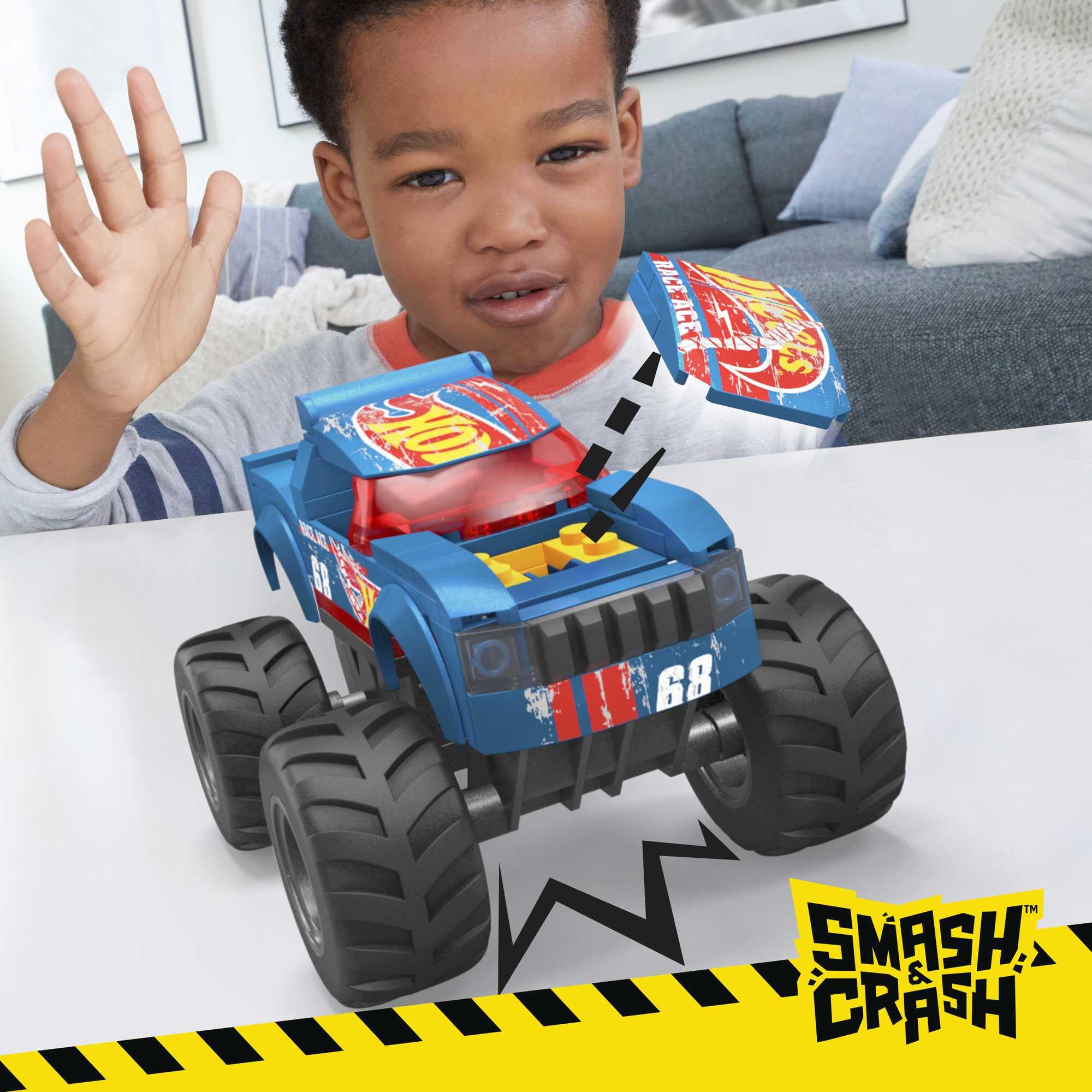 Foto 6 pulgar | Construyendo Coches De Juguete Mega Hot Wheels Monster Trucks Race Ace - Venta Internacional.
