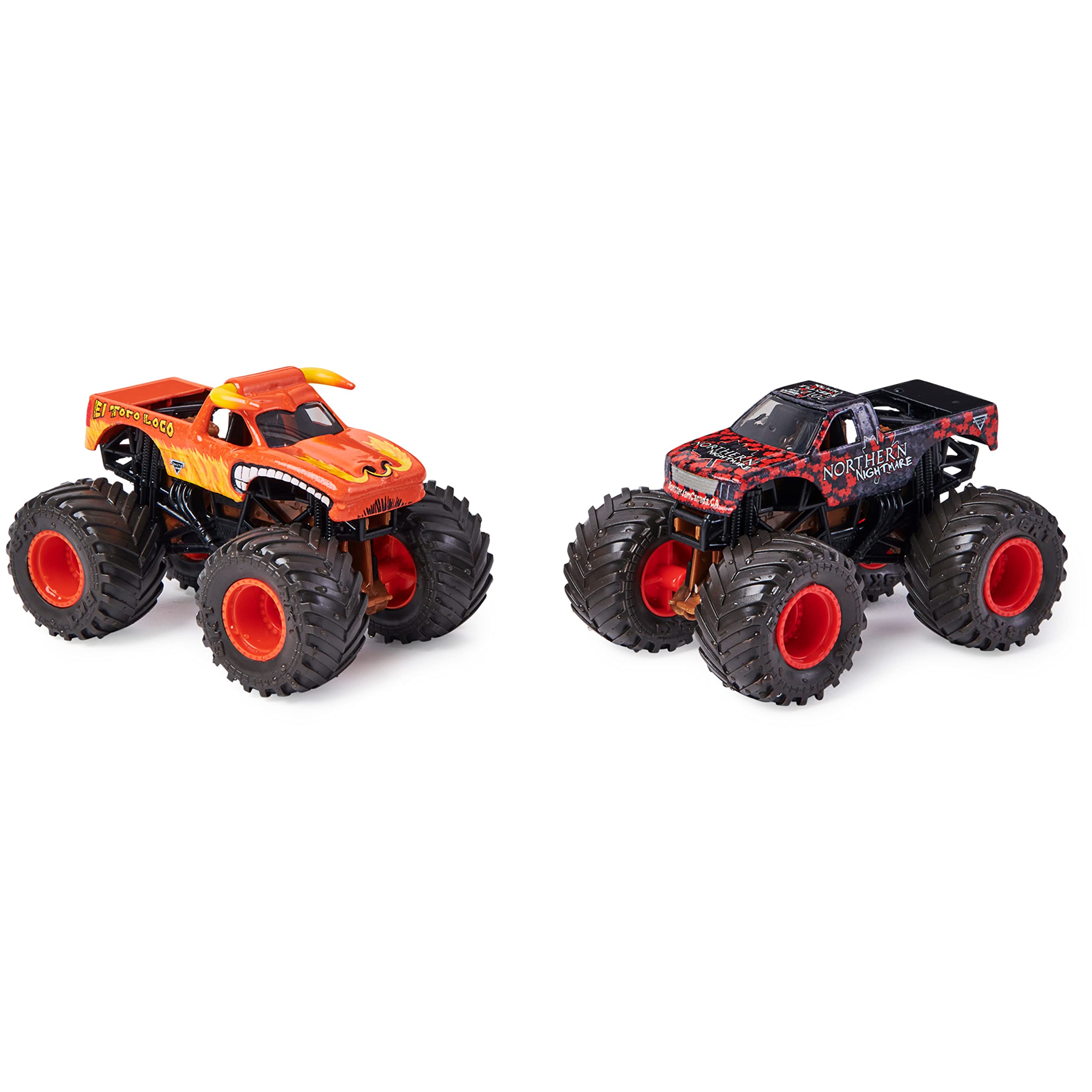 Foto 3 pulgar | Toy Monster Jam El Toro Loco Contra Northern Nightmare 1:64 - Venta Internacional.