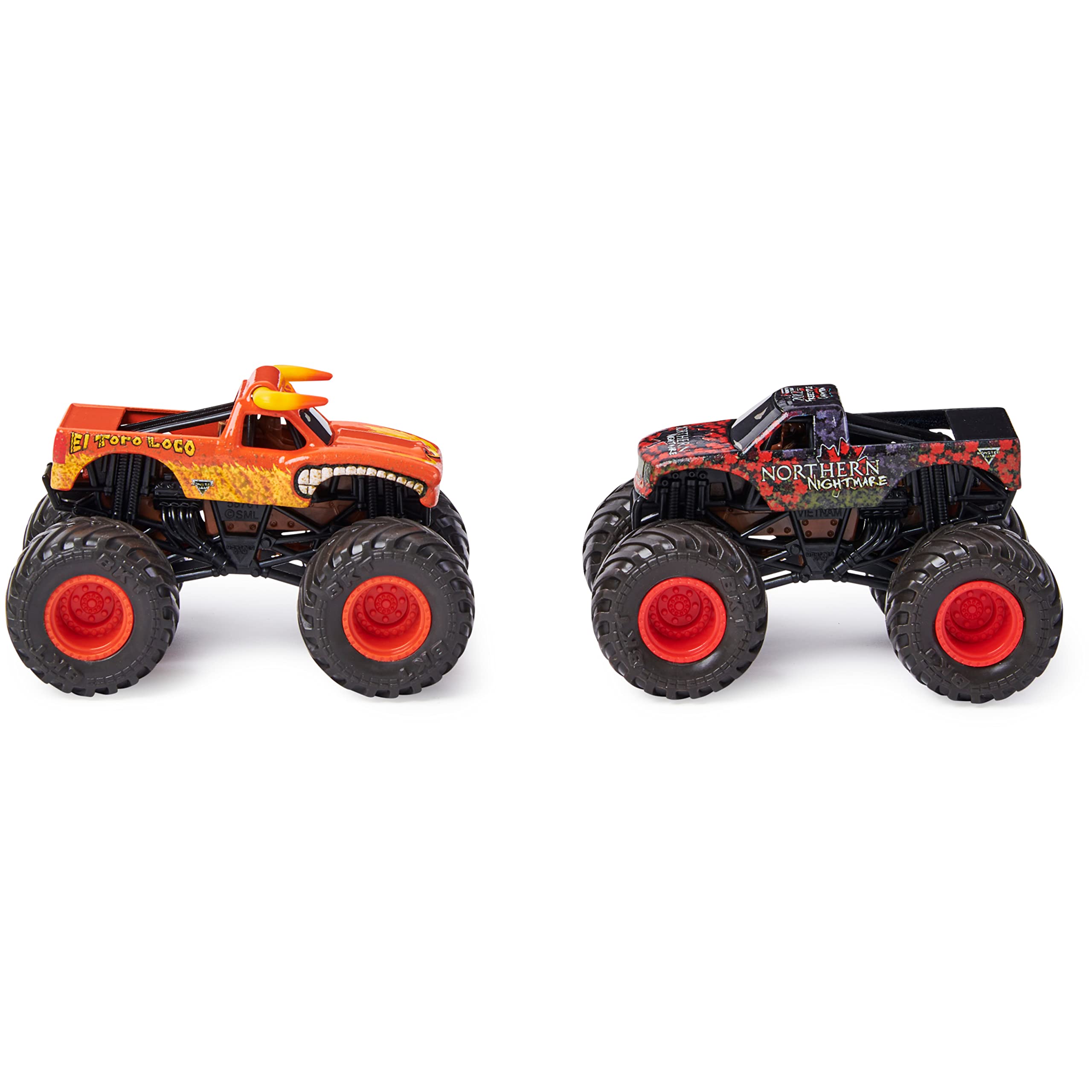 Foto 5 pulgar | Toy Monster Jam El Toro Loco Contra Northern Nightmare 1:64 - Venta Internacional.