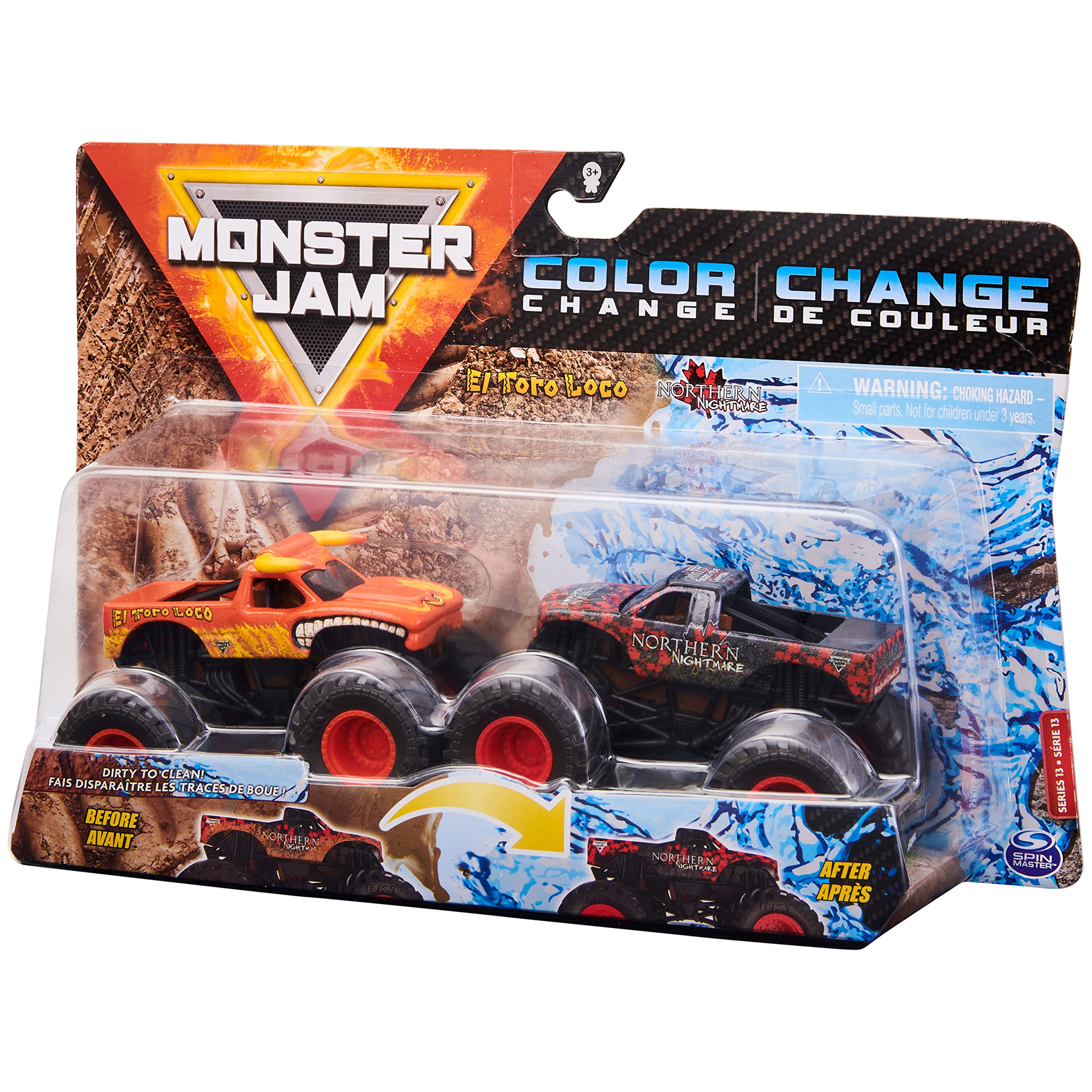 Foto 6 pulgar | Toy Monster Jam El Toro Loco Contra Northern Nightmare 1:64 - Venta Internacional.