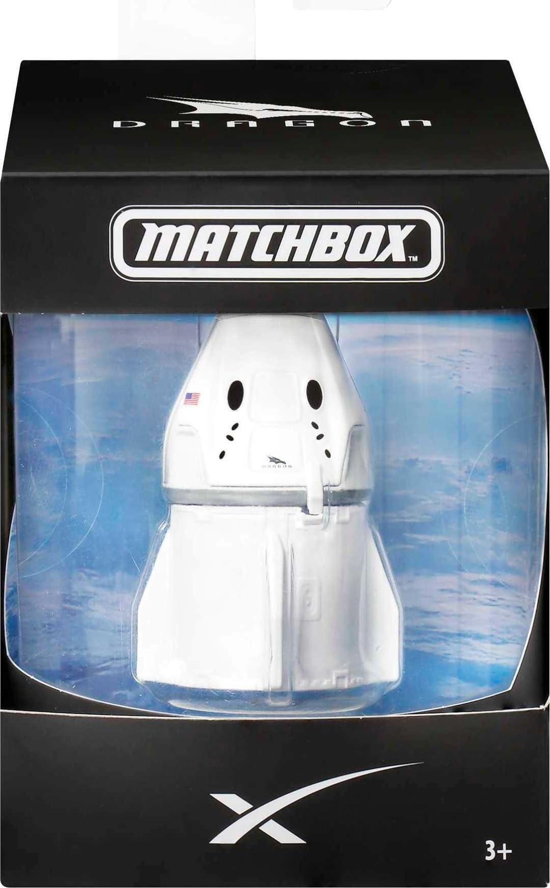 Foto 5 pulgar | Réplica De Vehículo Matchbox Spacex Dragon, Nave Espacial Fundida A Presión - Venta Internacional.