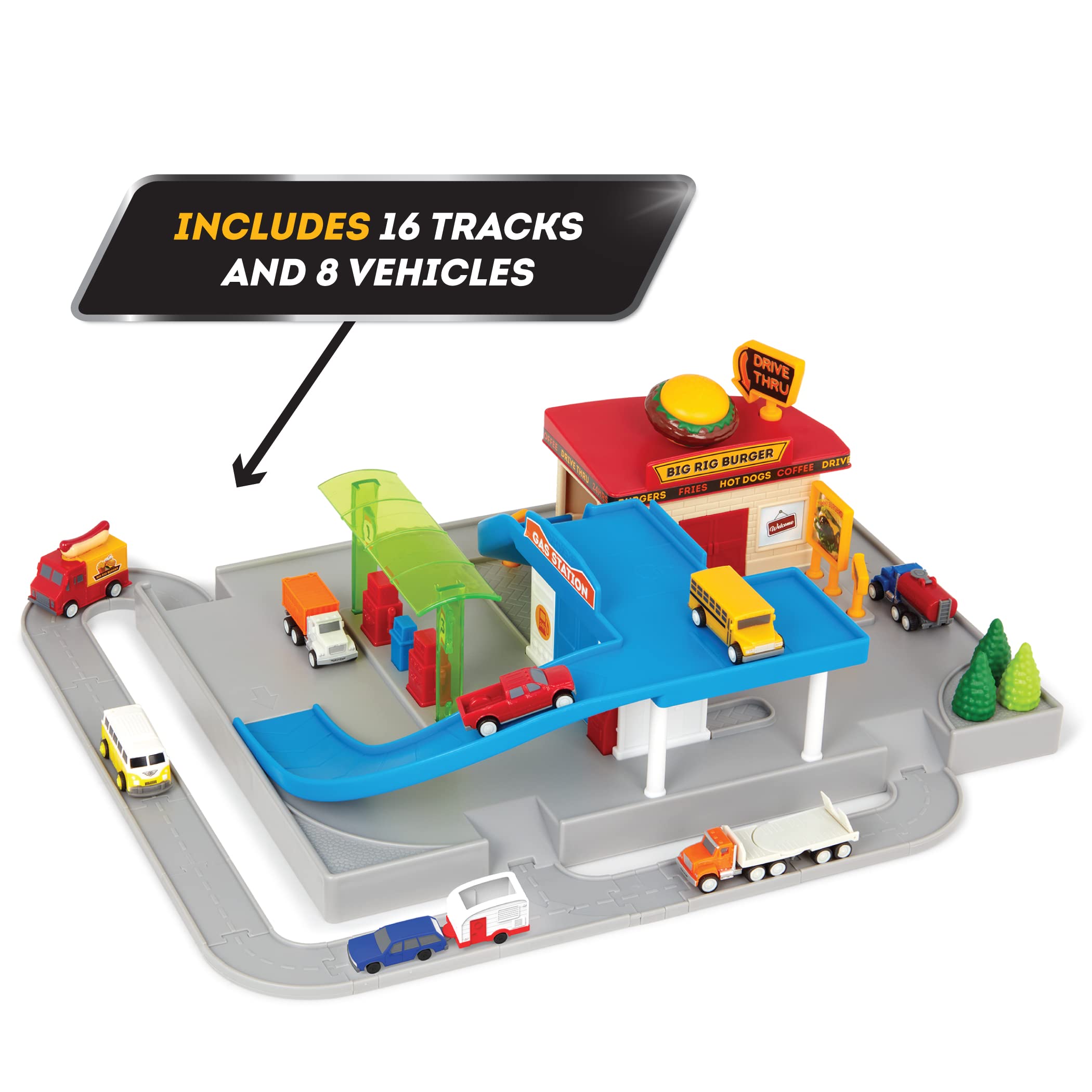 Foto 4 pulgar | Set De Juego Pilotado Por Battat Drive-thru Con 25 Minicoches Durante Más De 3 Años - Venta Internacional.