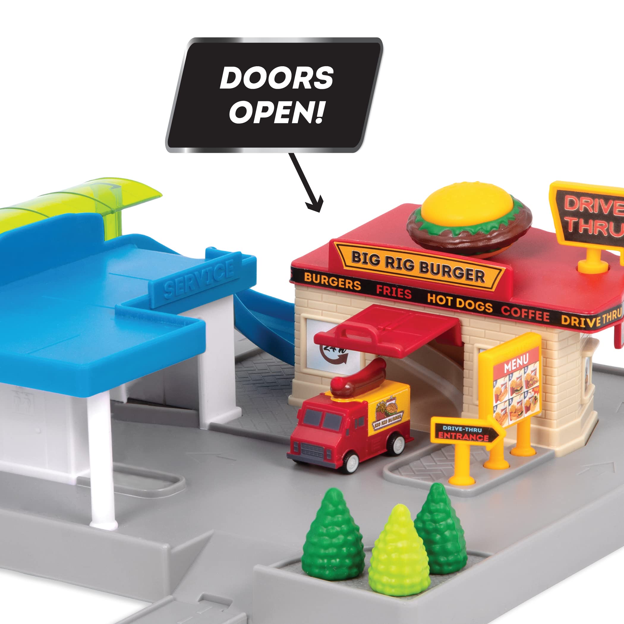 Foto 5 | Set De Juego Pilotado Por Battat Drive-thru Con 25 Minicoches Durante Más De 3 Años - Venta Internacional.