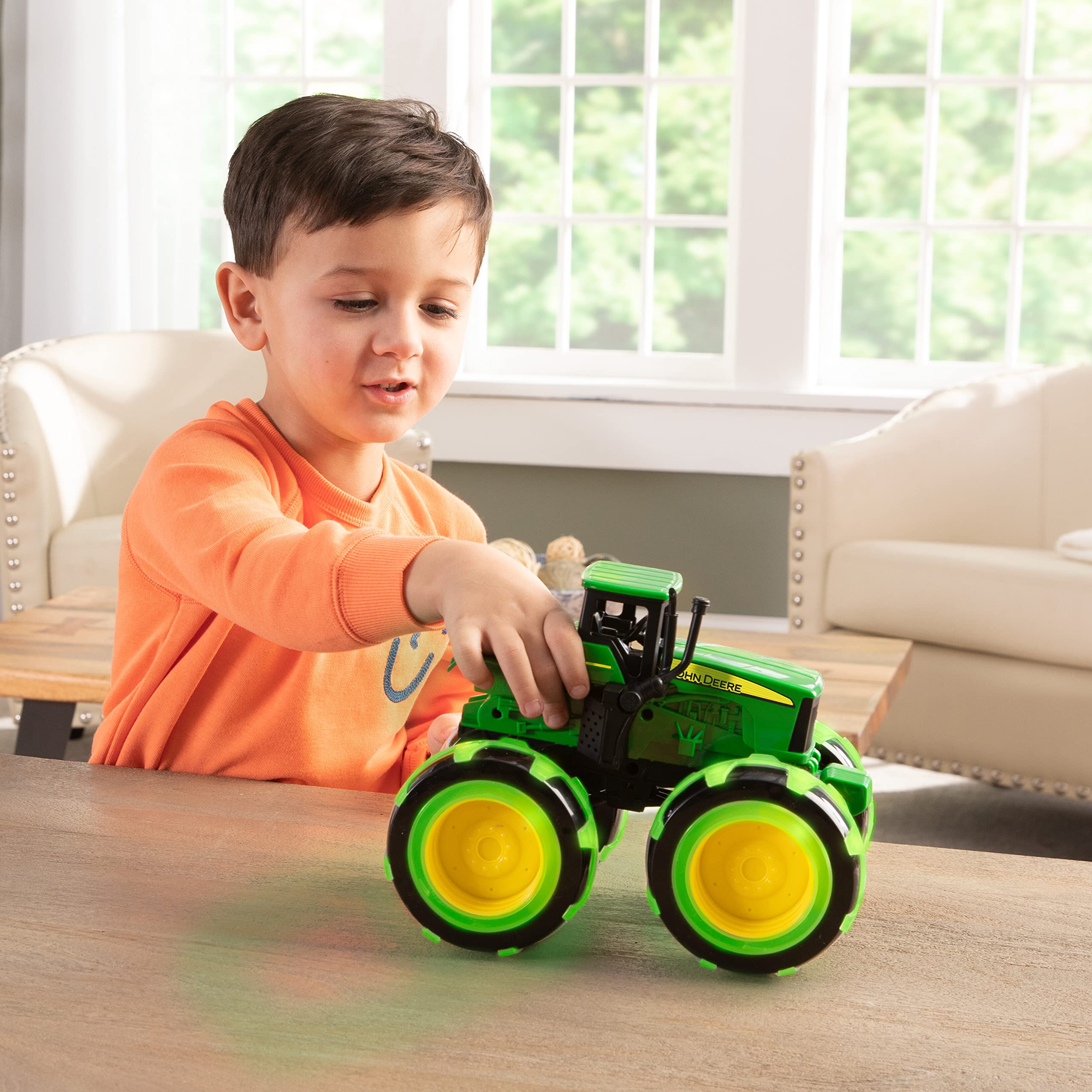 Foto 5 pulgar | Tractor John Deere De Juguete Monster Truck Con Ruedas Lightning - Venta Internacional.