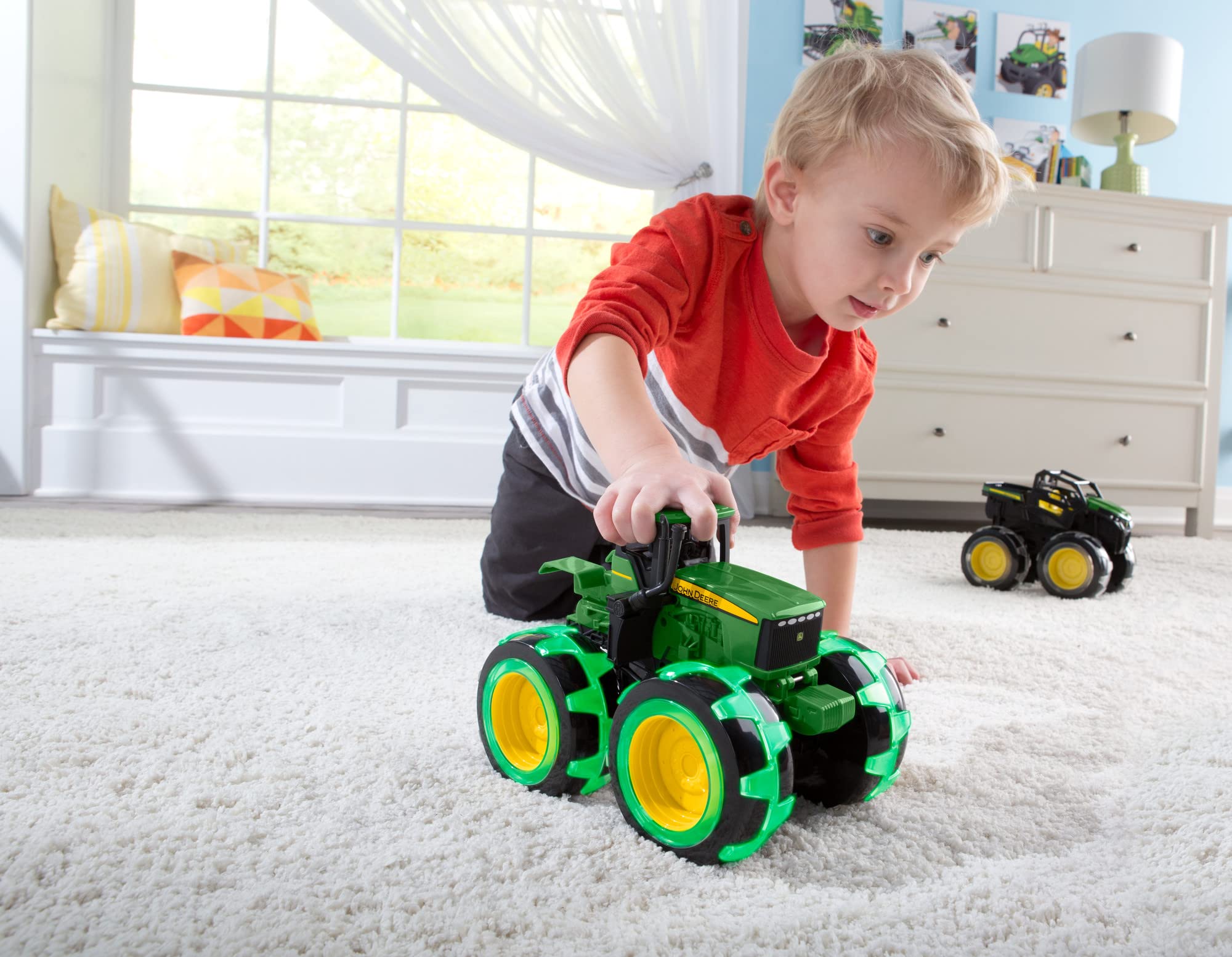 Foto 6 pulgar | Tractor John Deere De Juguete Monster Truck Con Ruedas Lightning - Venta Internacional.