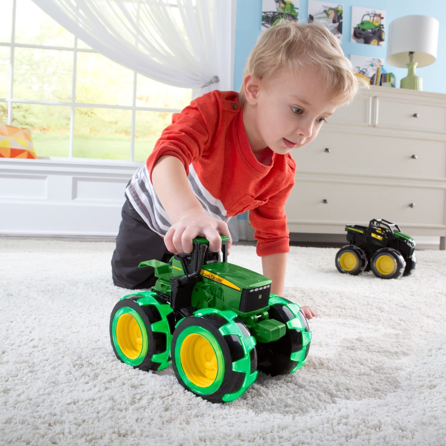 Foto 8 pulgar | Tractor John Deere De Juguete Monster Truck Con Ruedas Lightning - Venta Internacional.