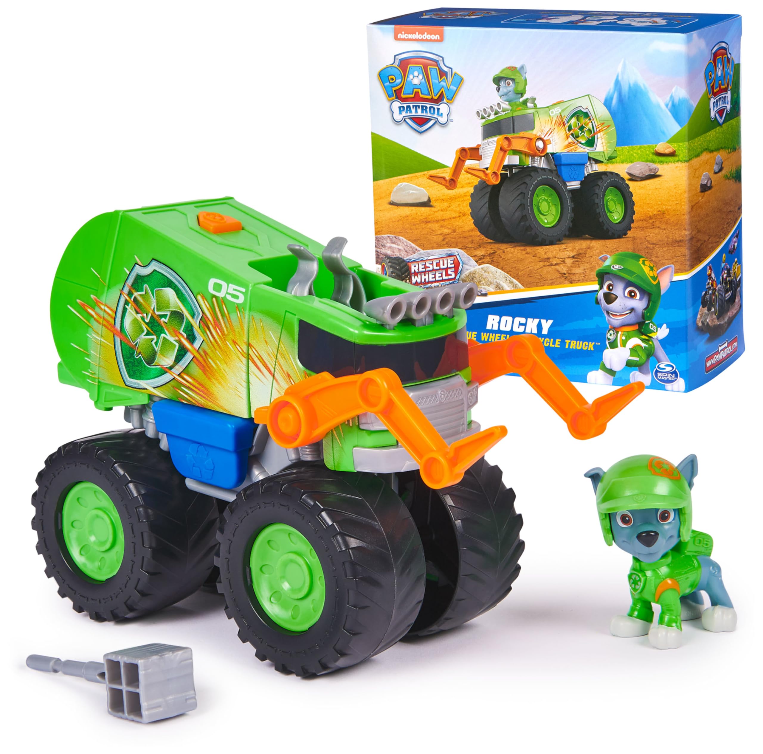 Foto 2 pulgar | Camión De Juguete Paw Patrol Rescue Wheels Rocky's Recycle Truck - Venta Internacional.