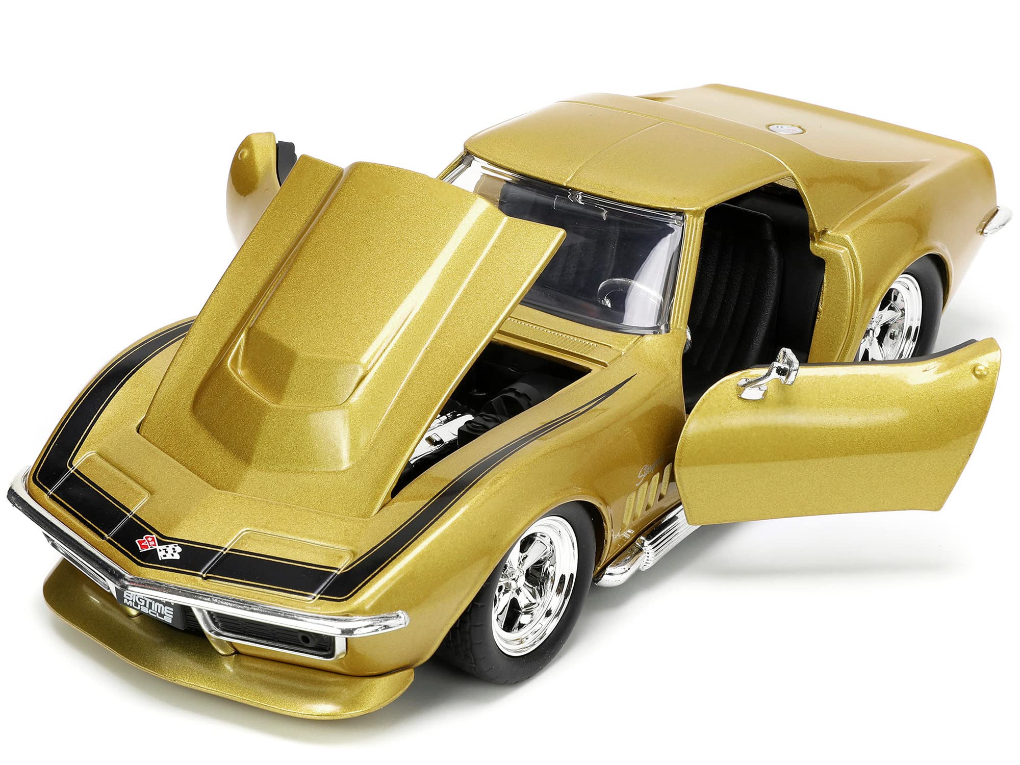 Foto 3 pulgar | Coche Fundido Jada Toys Big Time Muscle 1969 Chevy Corvette - Venta Internacional.