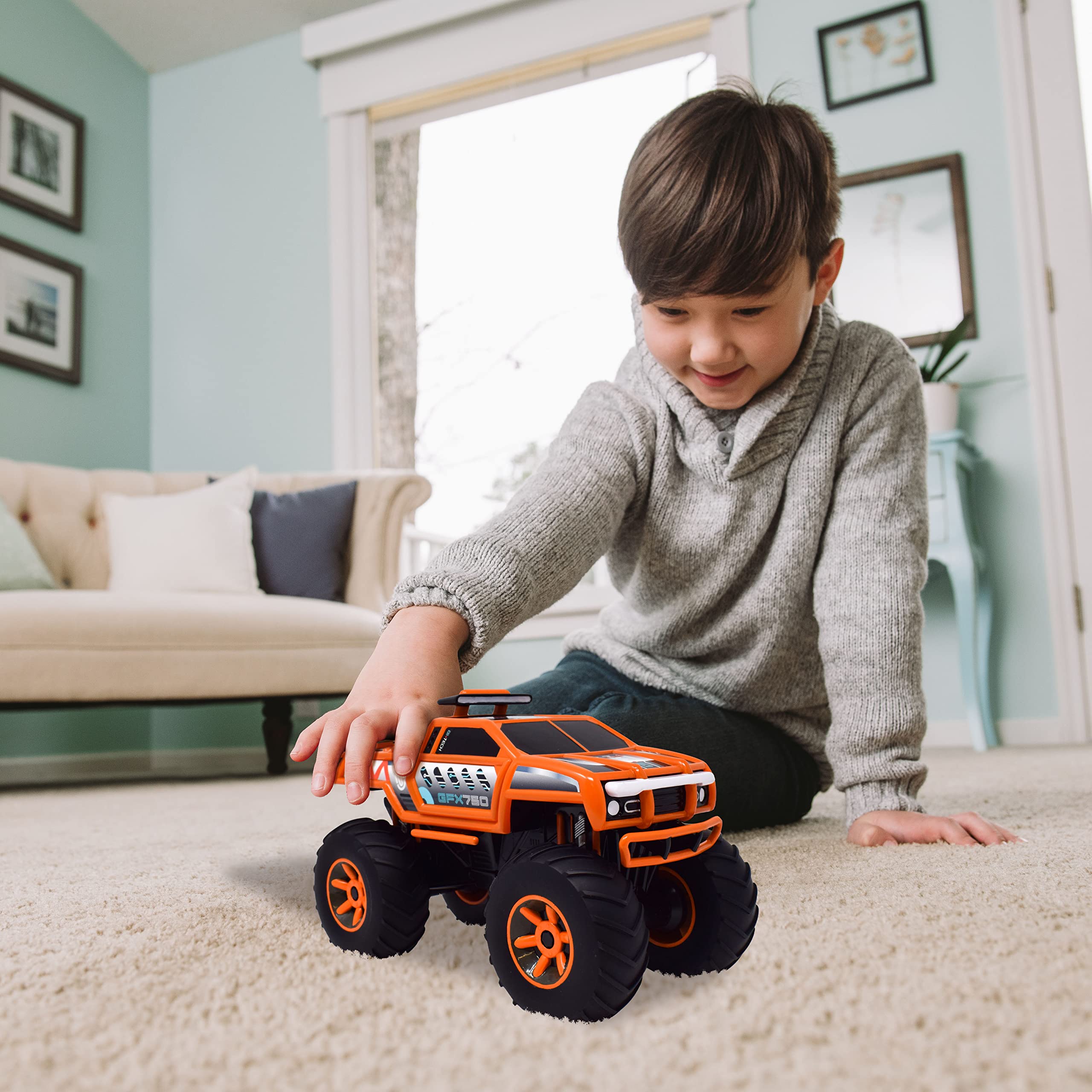 Foto 5 pulgar | Monster Truck Sunny Days Entertainment Motorizado Naranja 3+ - Venta Internacional.