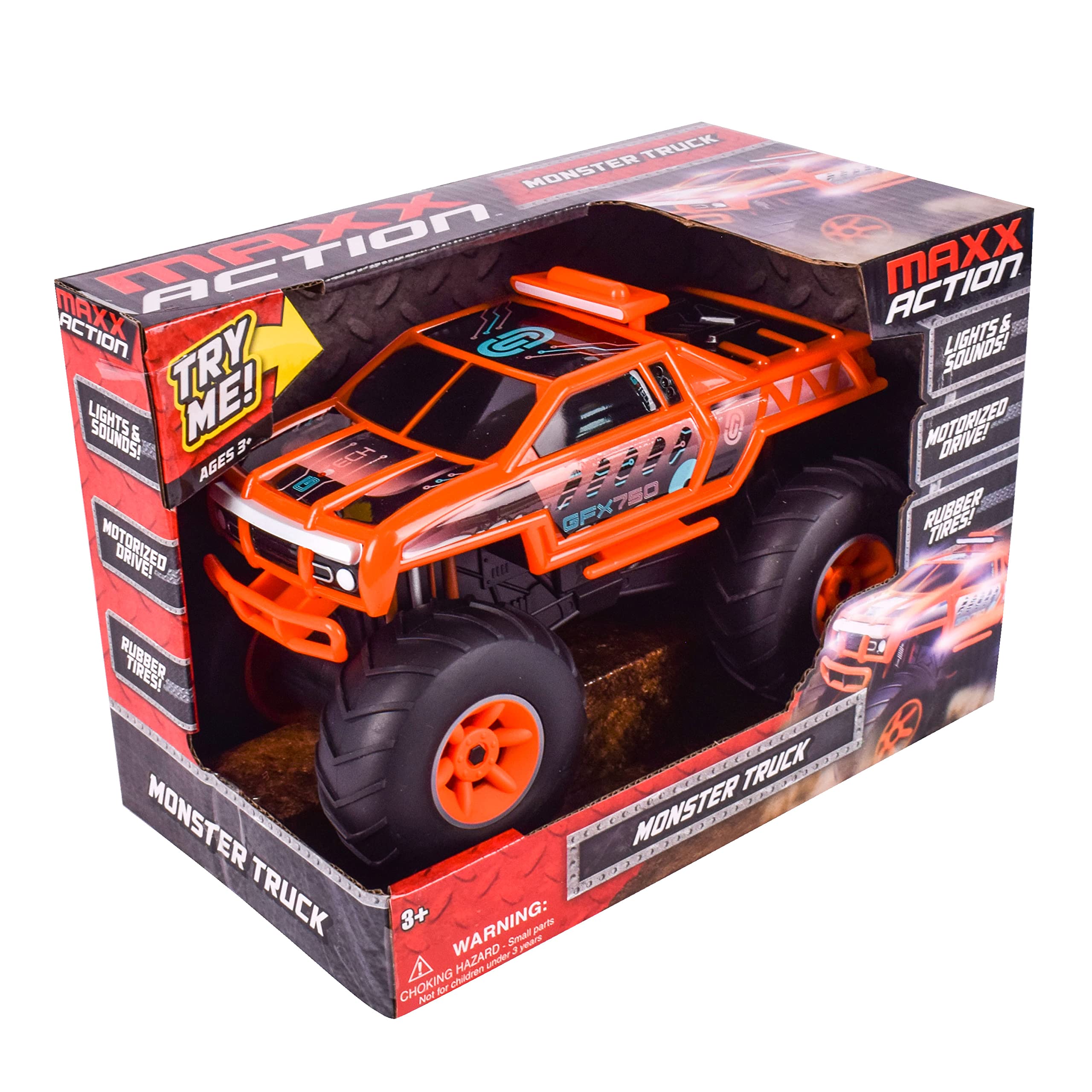 Foto 8 pulgar | Monster Truck Sunny Days Entertainment Motorizado Naranja 3+ - Venta Internacional.