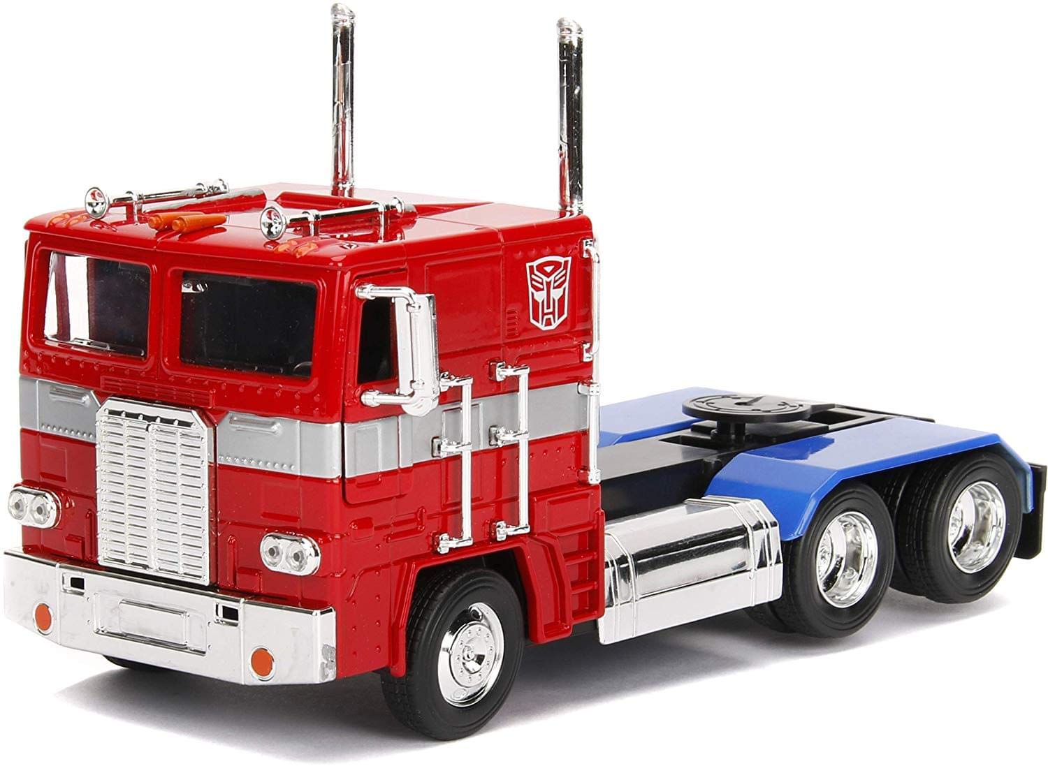 Coche Fundido A Presión Jada Toys Transformers G1 Optimus Prime 1:24 - Venta Internacional.