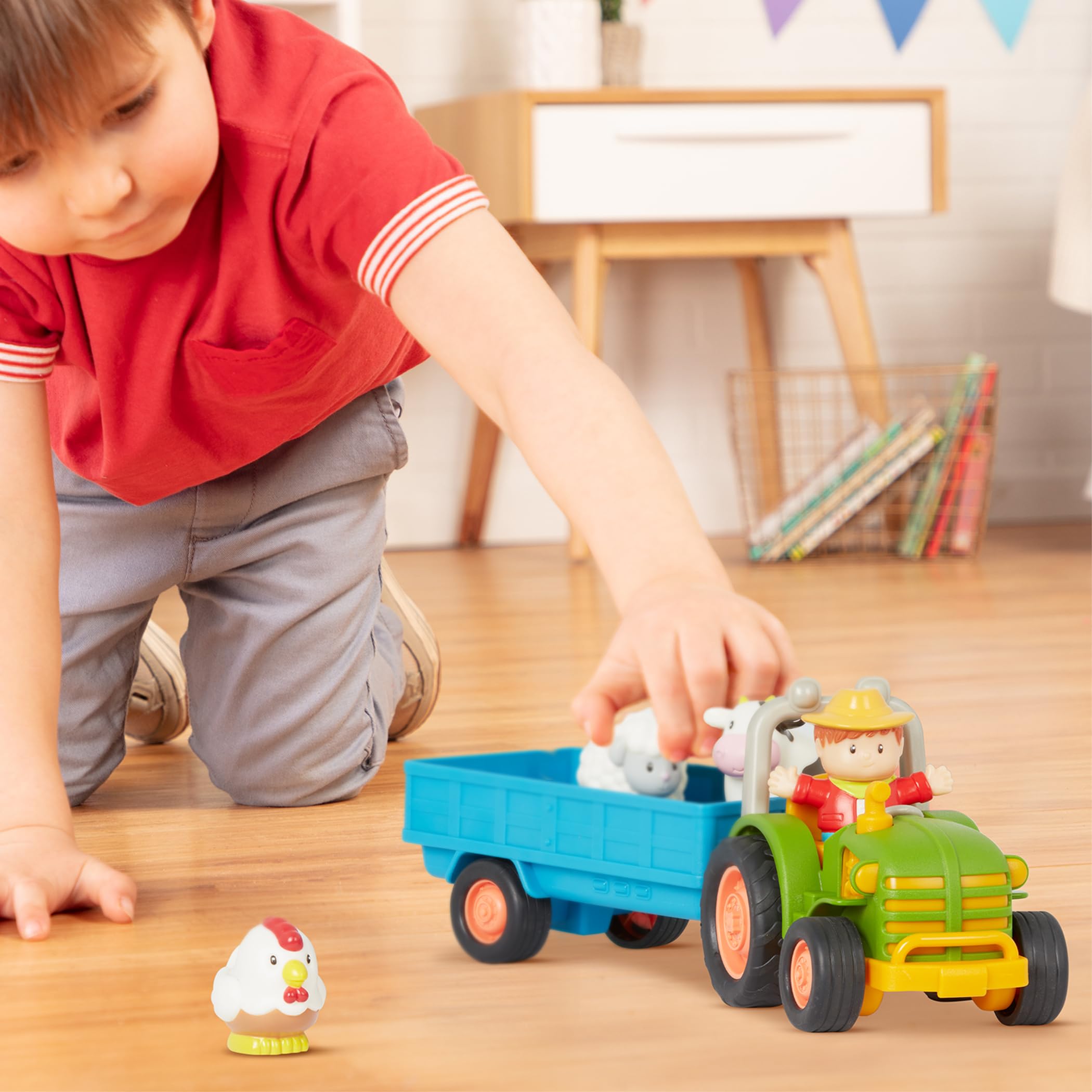 Foto 3 pulgar | Tractor Battat De Toy Farm Con Luces Y Sonidos Para Niños Mayores De 18 Años - Venta Internacional.