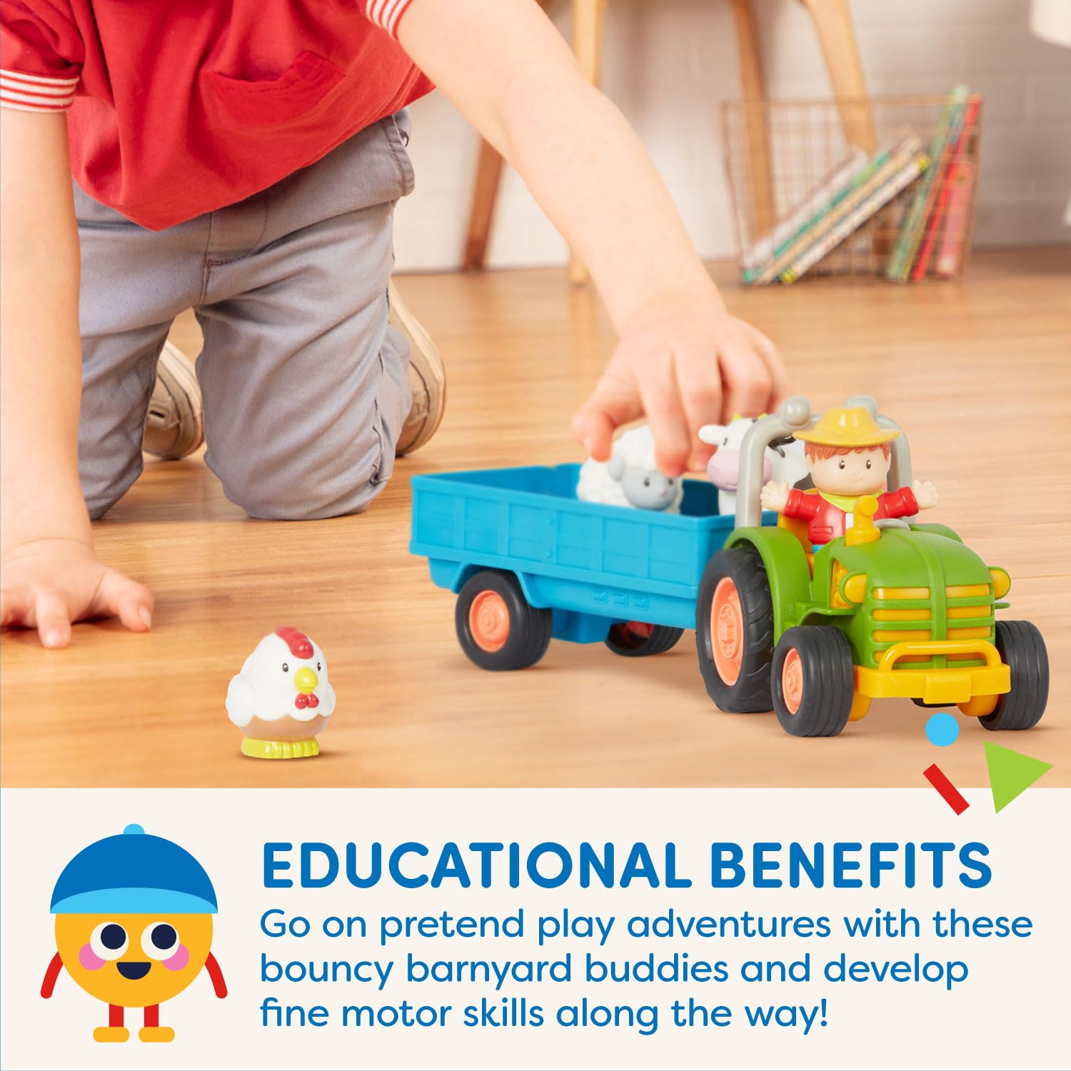 Foto 4 pulgar | Tractor Battat De Toy Farm Con Luces Y Sonidos Para Niños Mayores De 18 Años - Venta Internacional.