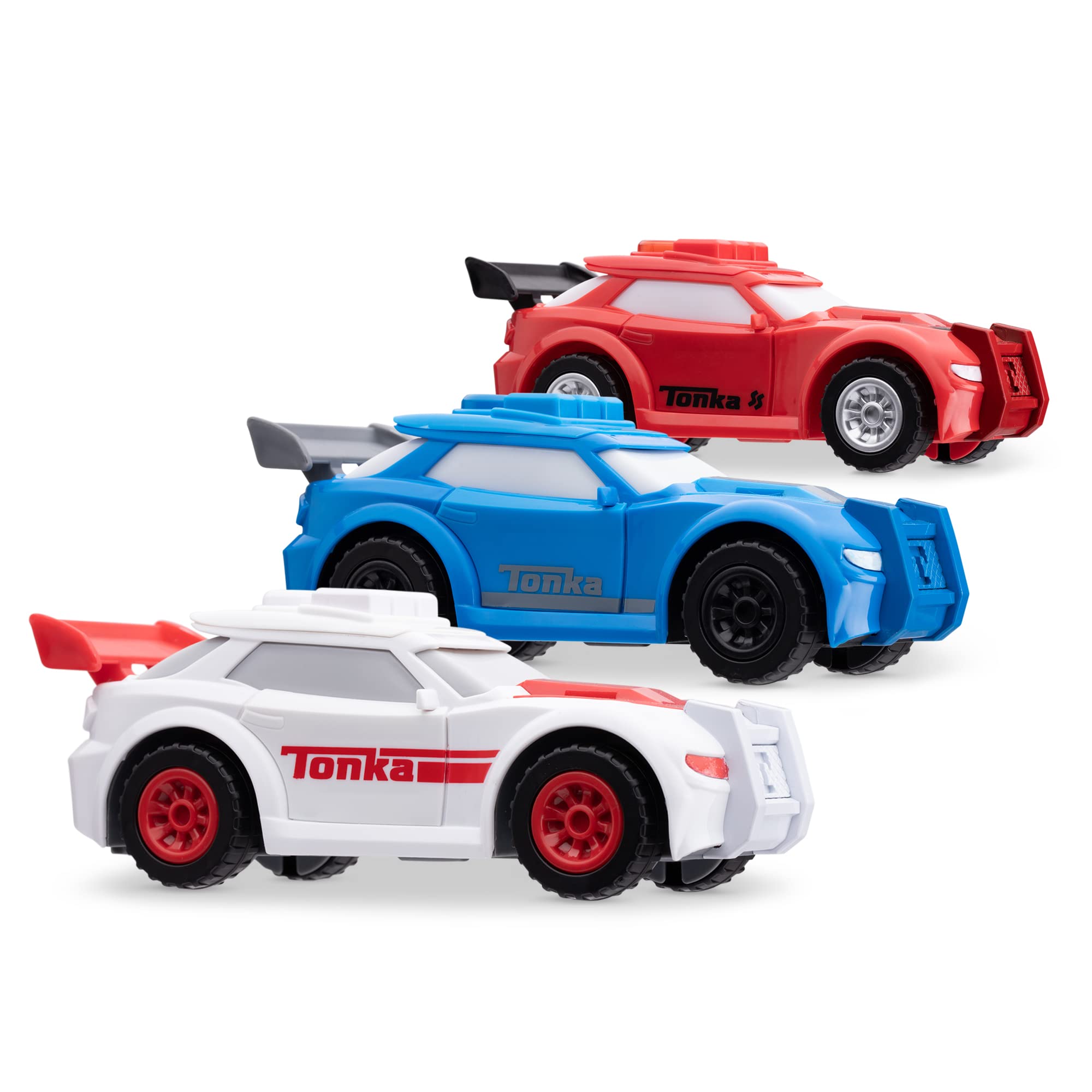 Foto 2 | Pack De 3 Coches Deportivos Toy Tonka, Impulsados Por Fricción, Más De 3 Años - Venta Internacional.