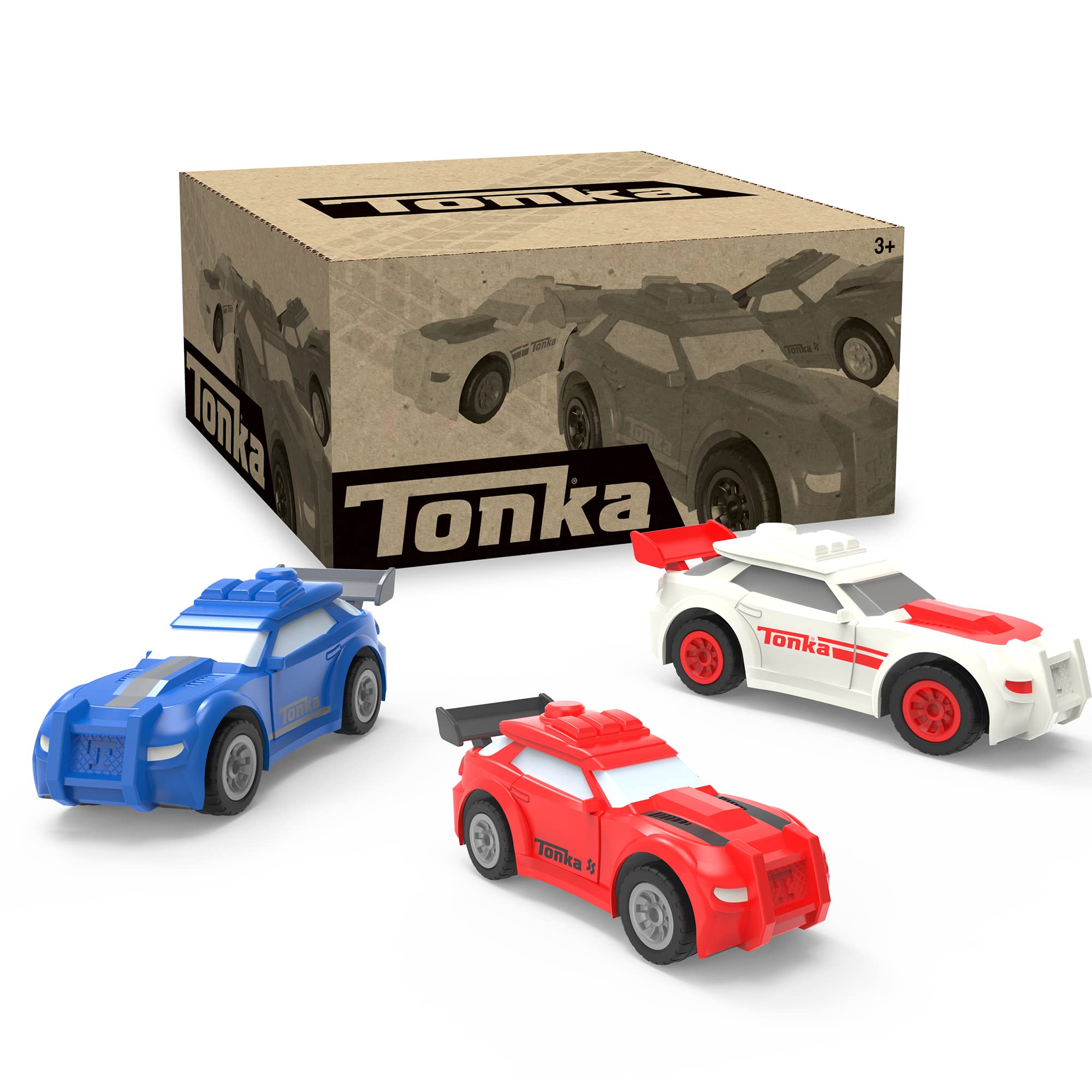 Foto 7 pulgar | Pack De 3 Coches Deportivos Toy Tonka, Impulsados Por Fricción, Más De 3 Años - Venta Internacional.