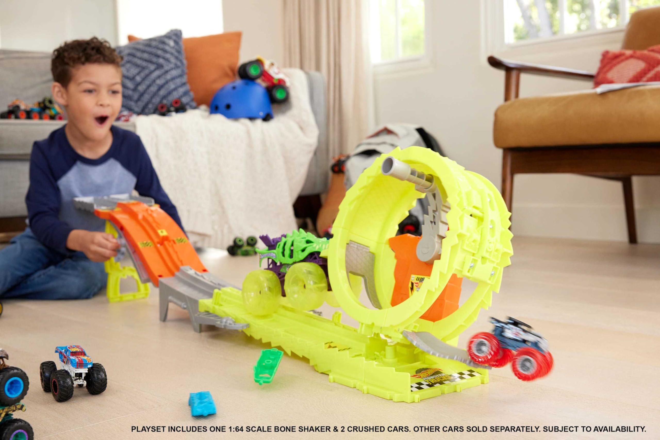Foto 3 pulgar | Set De Orugas Toy Hot Wheels Monster Trucks Con 2 Camiones - Venta Internacional.