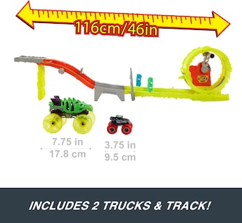 Foto 3 | Set De Orugas Toy Hot Wheels Monster Trucks Con 2 Camiones - Venta Internacional.