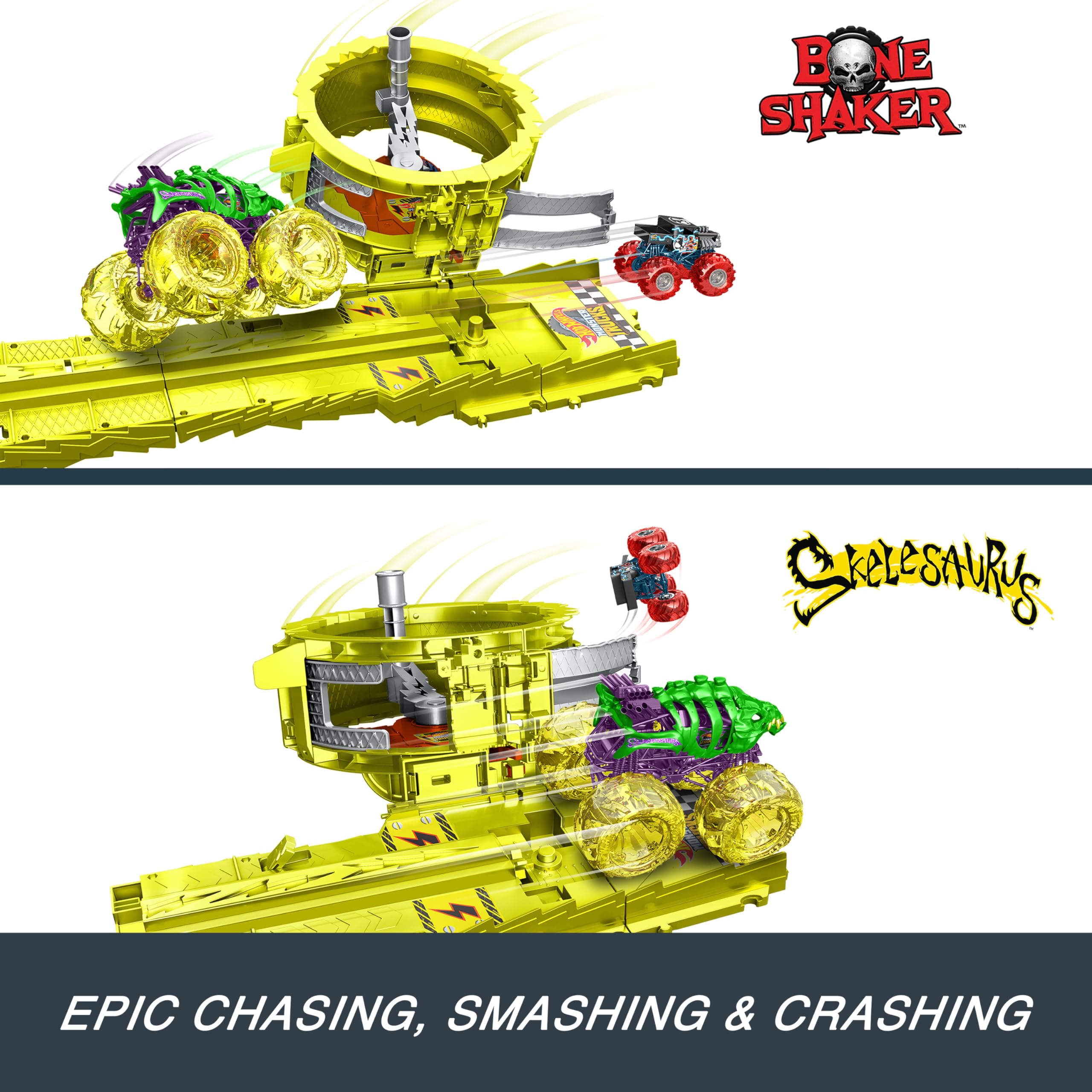 Foto 6 pulgar | Set De Orugas Toy Hot Wheels Monster Trucks Con 2 Camiones - Venta Internacional.