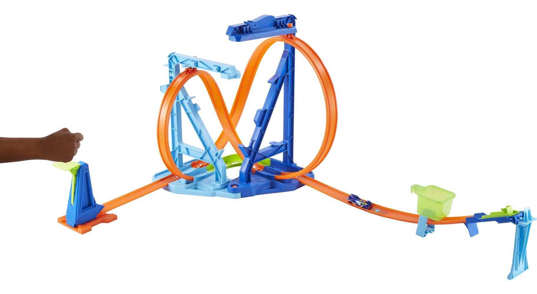 Set De Atletismo Para Coches De Juguete Hot Wheels Infinity Loop Con Coche 1:64 - Venta Internacional.