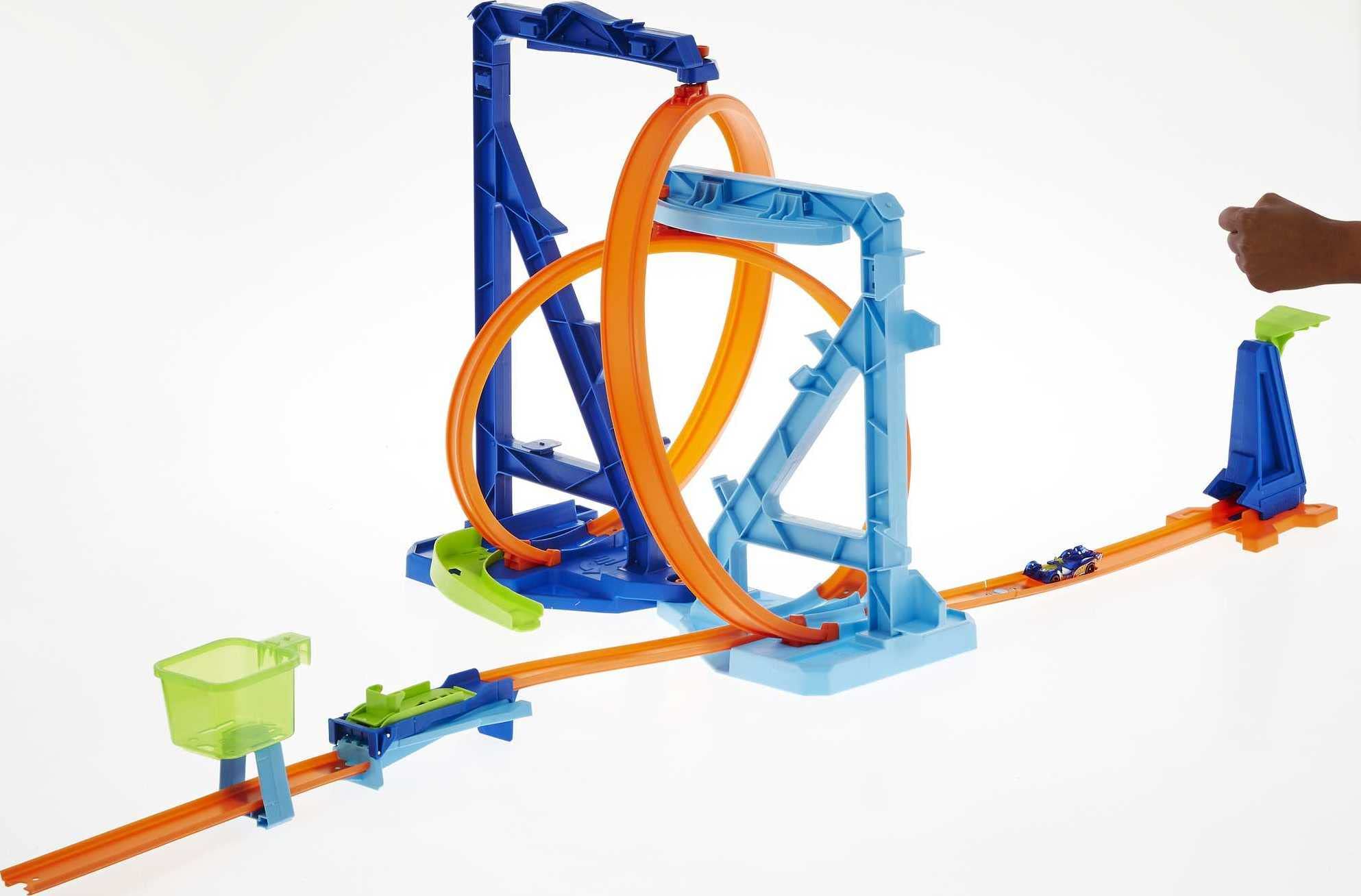 Foto 4 pulgar | Set De Atletismo Para Coches De Juguete Hot Wheels Infinity Loop Con Coche 1:64 - Venta Internacional.