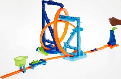 Foto 3 | Set De Atletismo Para Coches De Juguete Hot Wheels Infinity Loop Con Coche 1:64 - Venta Internacional.