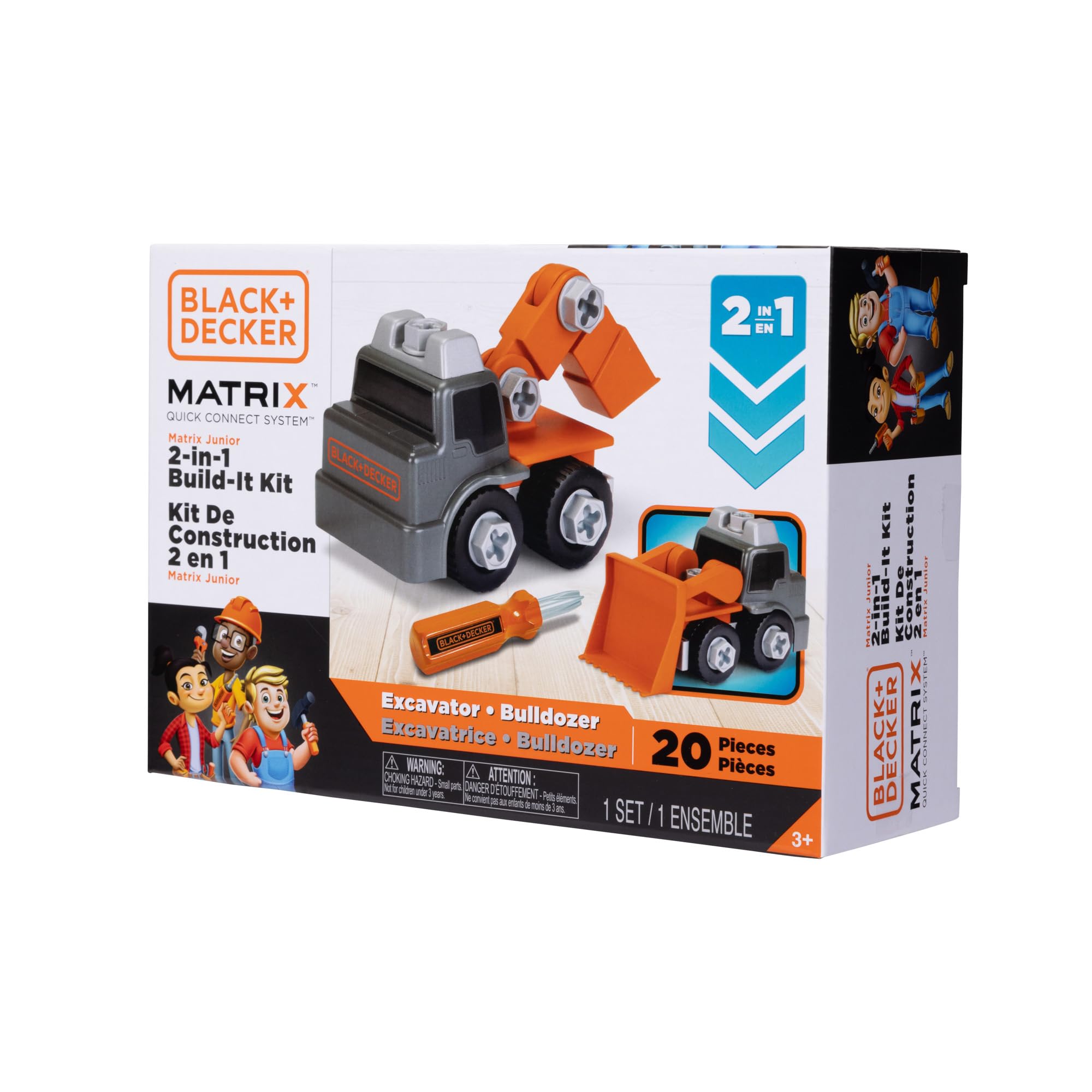 Foto 4 pulgar | Kit De Montaje 2 En 1 Toy Black+decker Matrix Jr. Kids Boys - Venta Internacional.