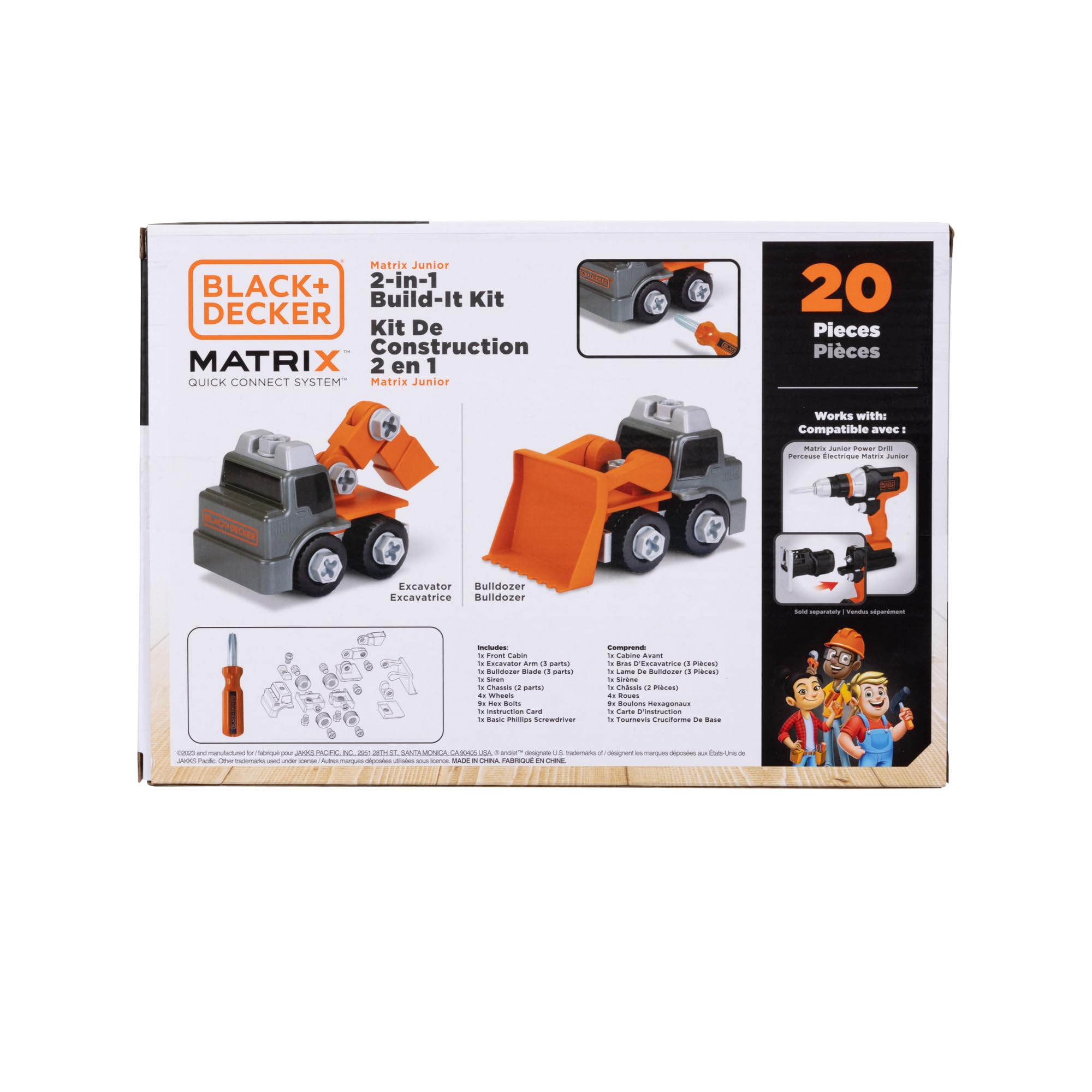 Foto 5 pulgar | Kit De Montaje 2 En 1 Toy Black+decker Matrix Jr. Kids Boys - Venta Internacional.