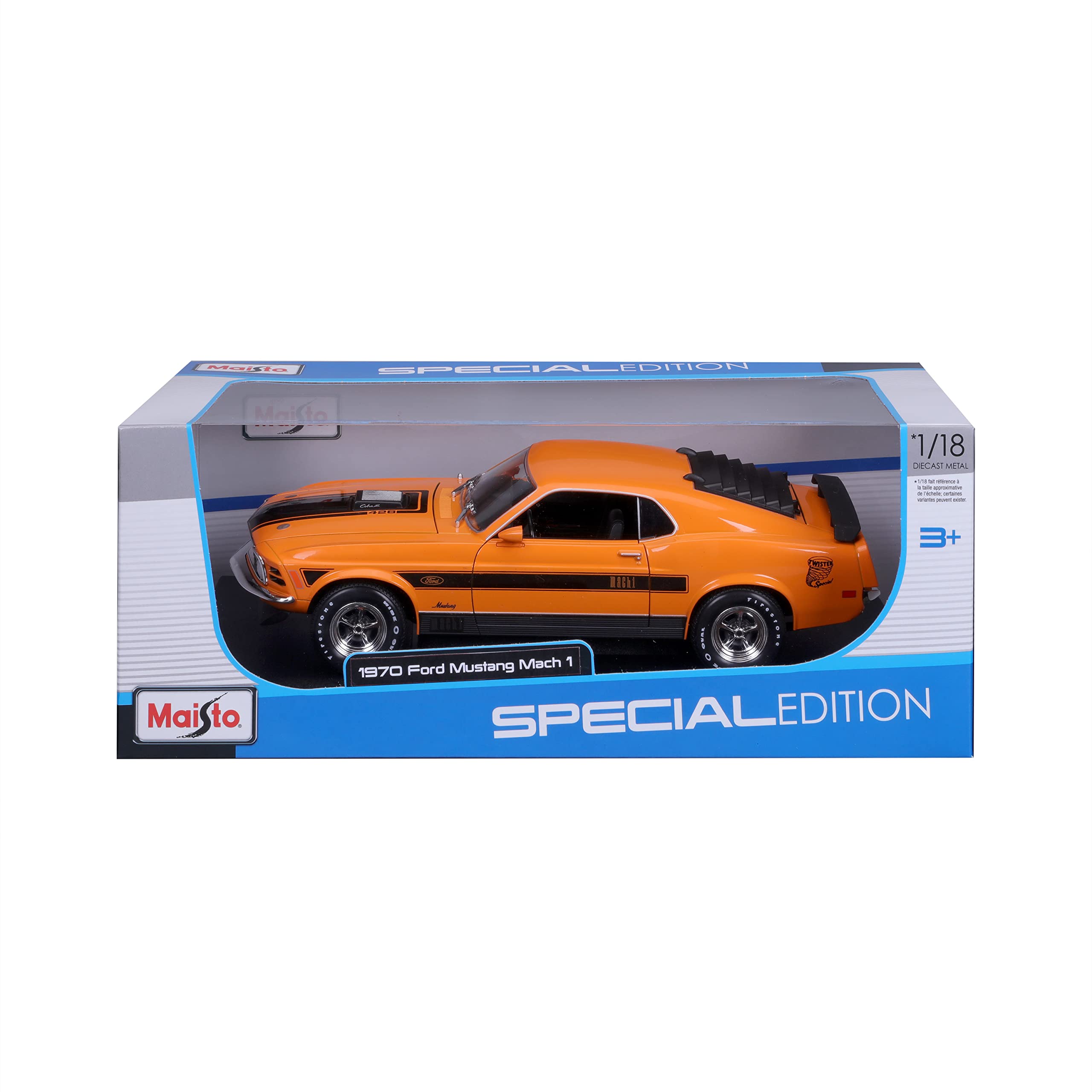 Foto 6 pulgar | Coche Maisto 1:18 Special Edition 1970 Ford Mustang Mach 1 - Venta Internacional.