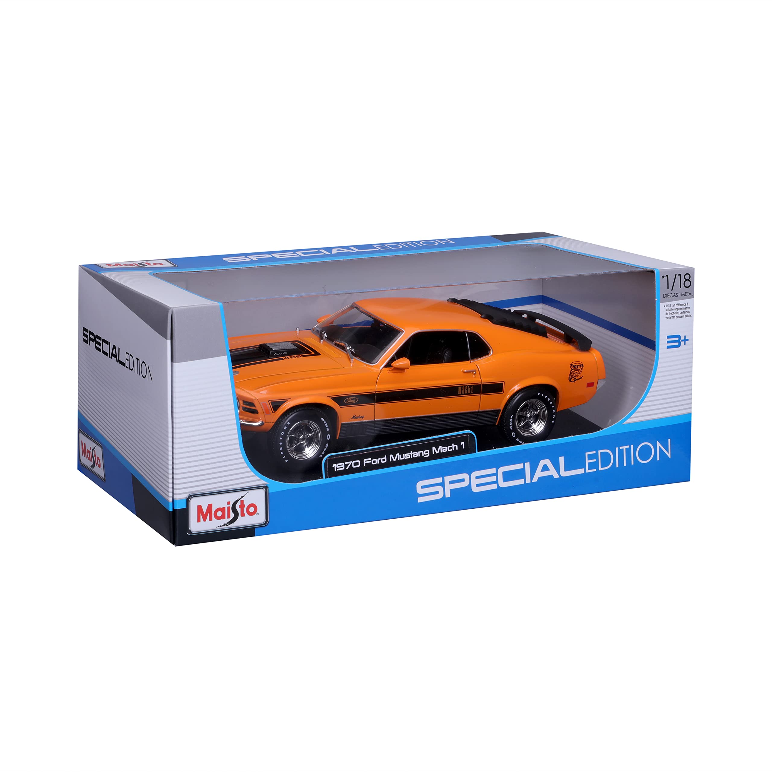 Foto 8 pulgar | Coche Maisto 1:18 Special Edition 1970 Ford Mustang Mach 1 - Venta Internacional.