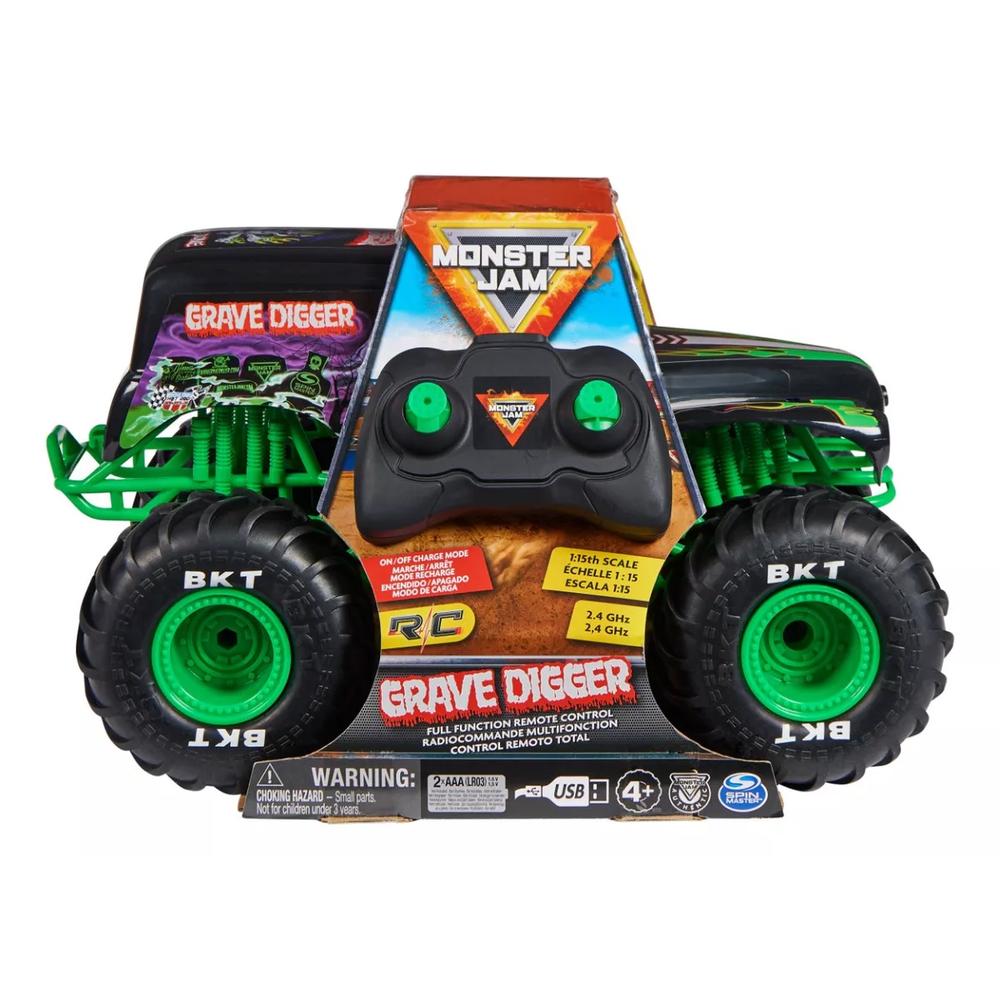 Foto 2 pulgar | Carro de Juguete Spin Master Monster Jam: RC Grave Digger Escala 1/15 RC