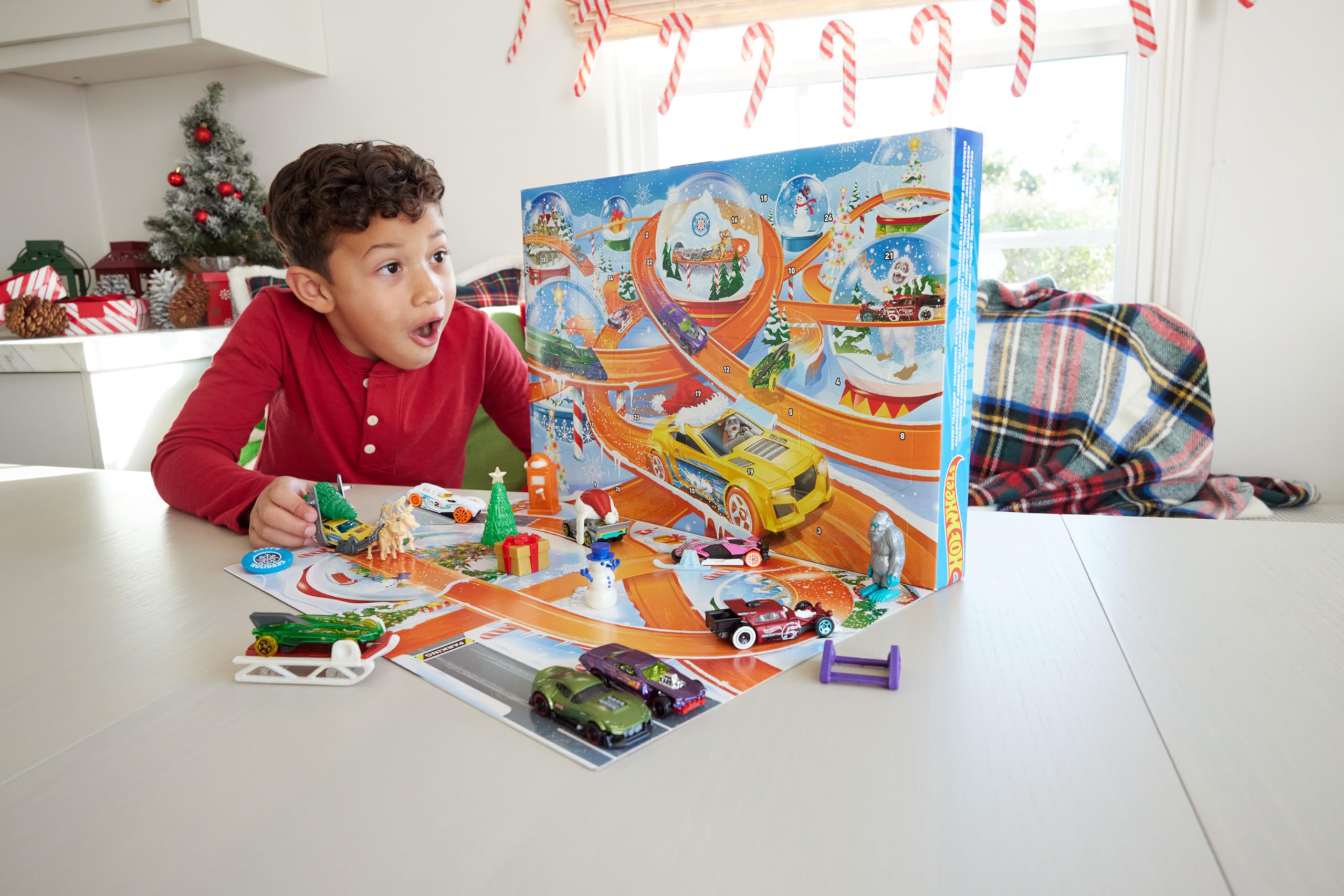 Foto 3 pulgar | Calendario De Adviento De Toy Cars Hot Wheels 2024 Con 8 Vehículos - Venta Internacional.