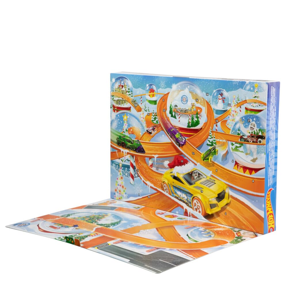 Foto 5 pulgar | Calendario De Adviento De Toy Cars Hot Wheels 2024 Con 8 Vehículos - Venta Internacional.