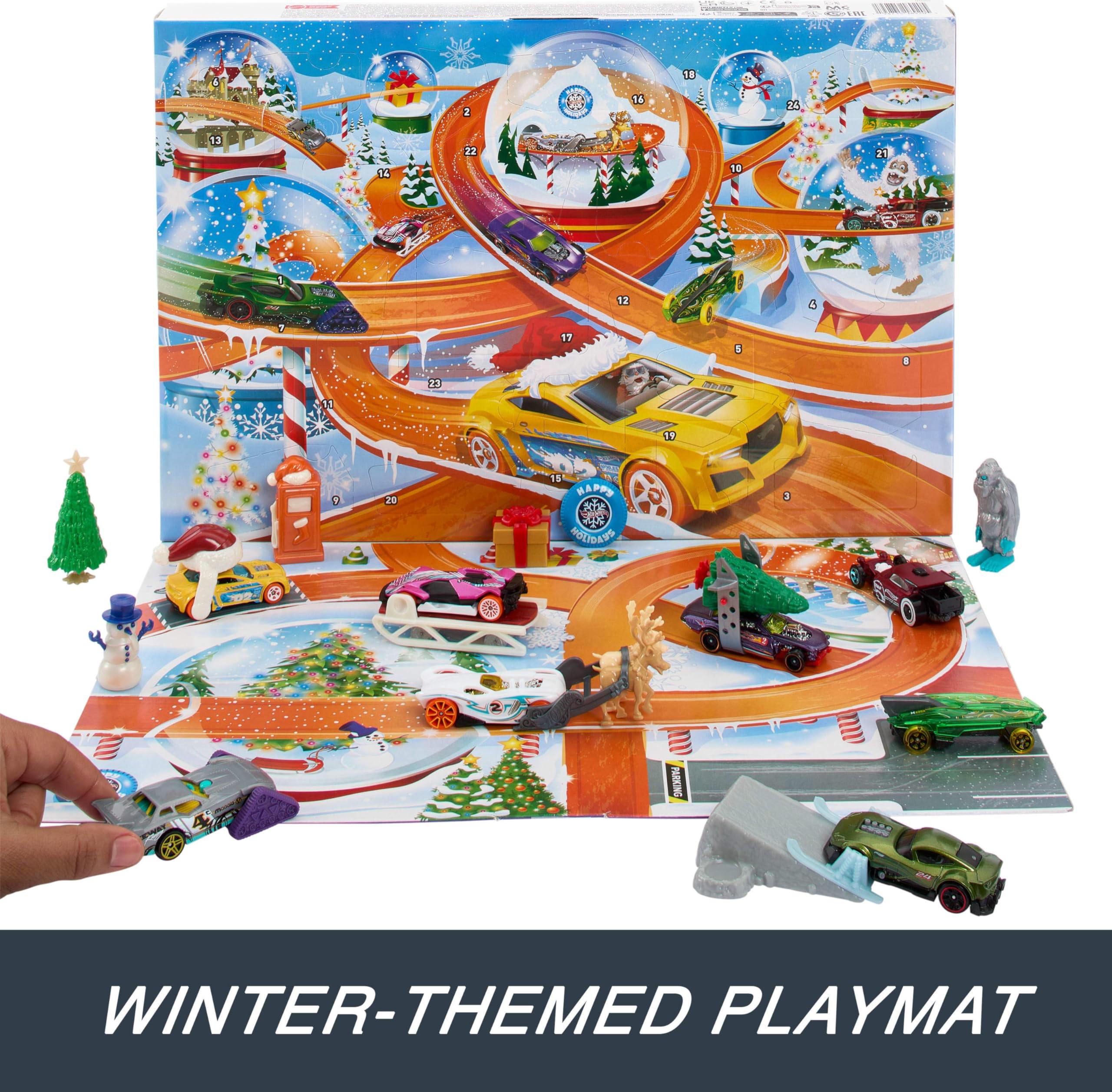 Foto 7 pulgar | Calendario De Adviento De Toy Cars Hot Wheels 2024 Con 8 Vehículos - Venta Internacional.
