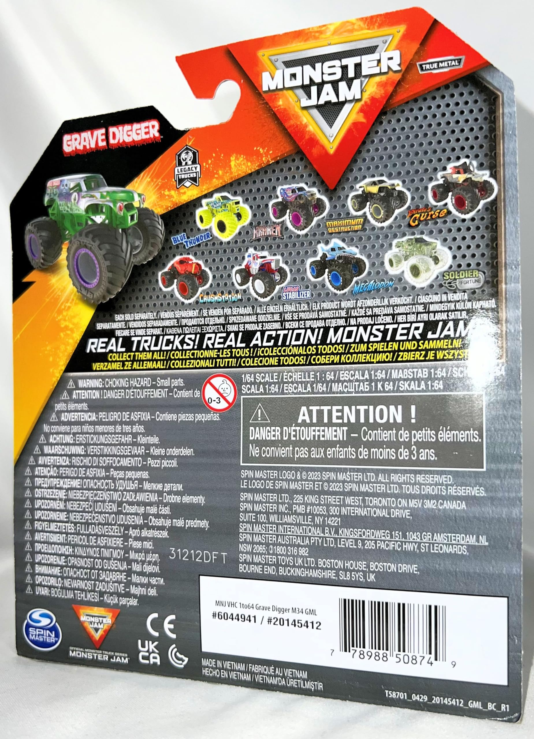 Foto 4 pulgar | Camión Fundido Monster Jam 2024 A Escala 1:64 Serie 34 Legacy - Venta Internacional.