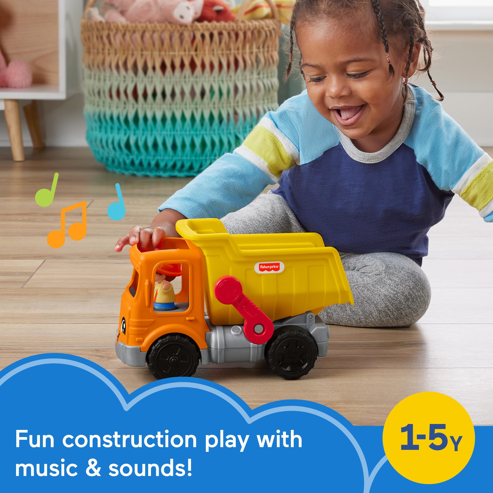 Foto 3 pulgar | Camión Volquete Fisher-price Little People De Juguete De Construcción De Más De 1 Año - Venta Internacional.