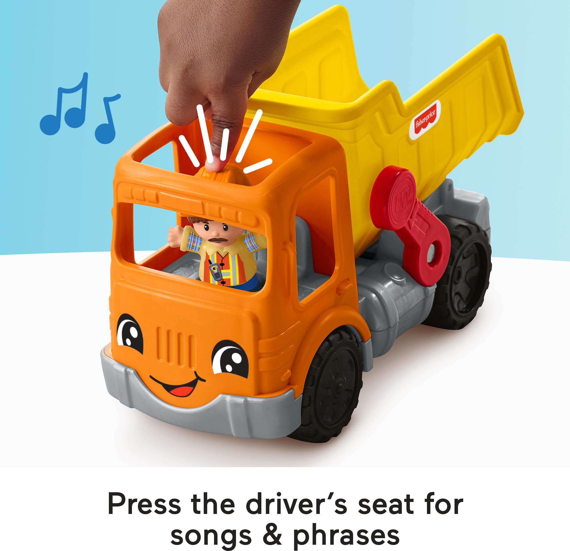 Foto 5 pulgar | Camión Volquete Fisher-price Little People De Juguete De Construcción De Más De 1 Año - Venta Internacional.