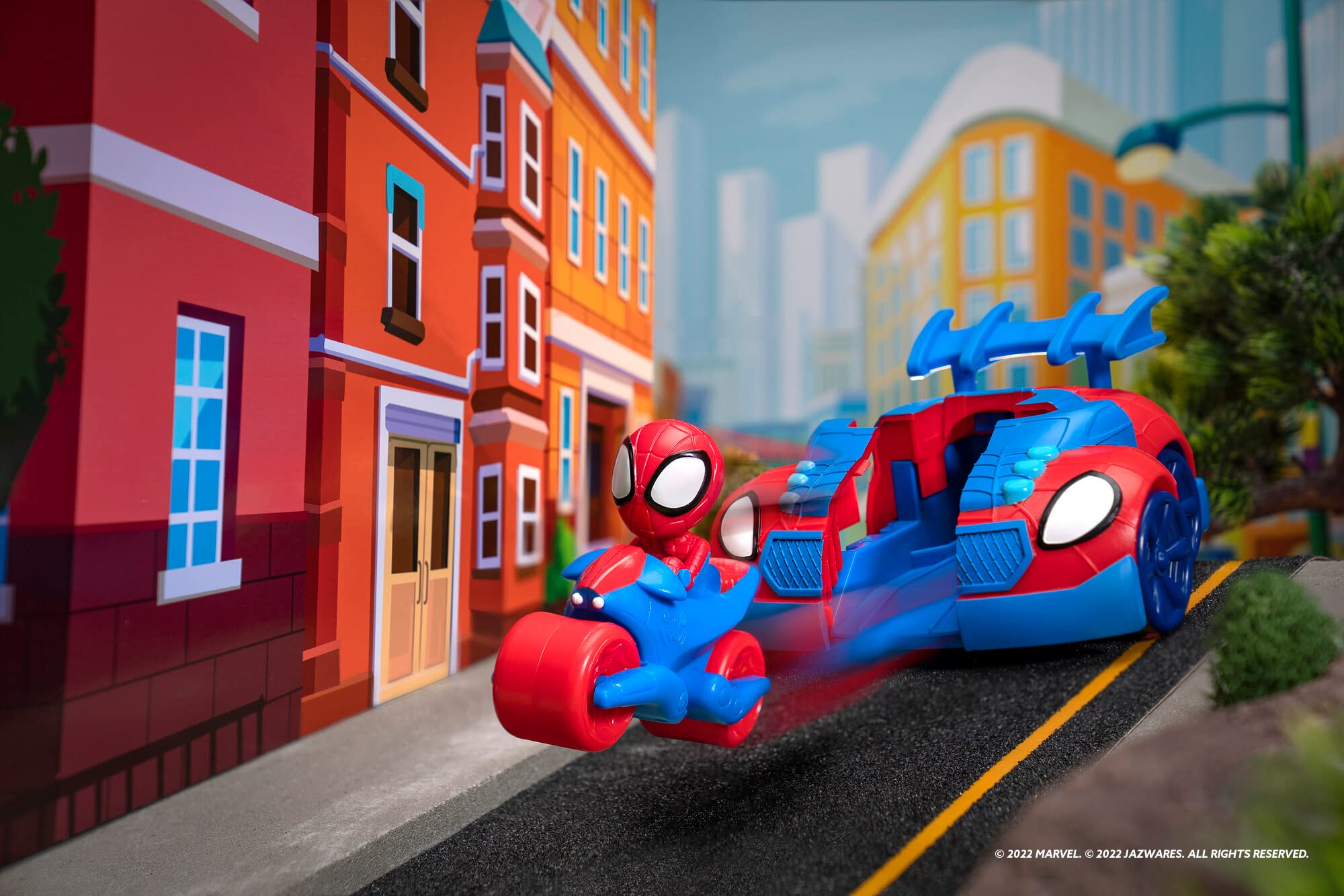 Foto 6 pulgar | Vehículo 2 En 1 De Toy Marvel Spidey And His Amazing Friends - Venta Internacional.