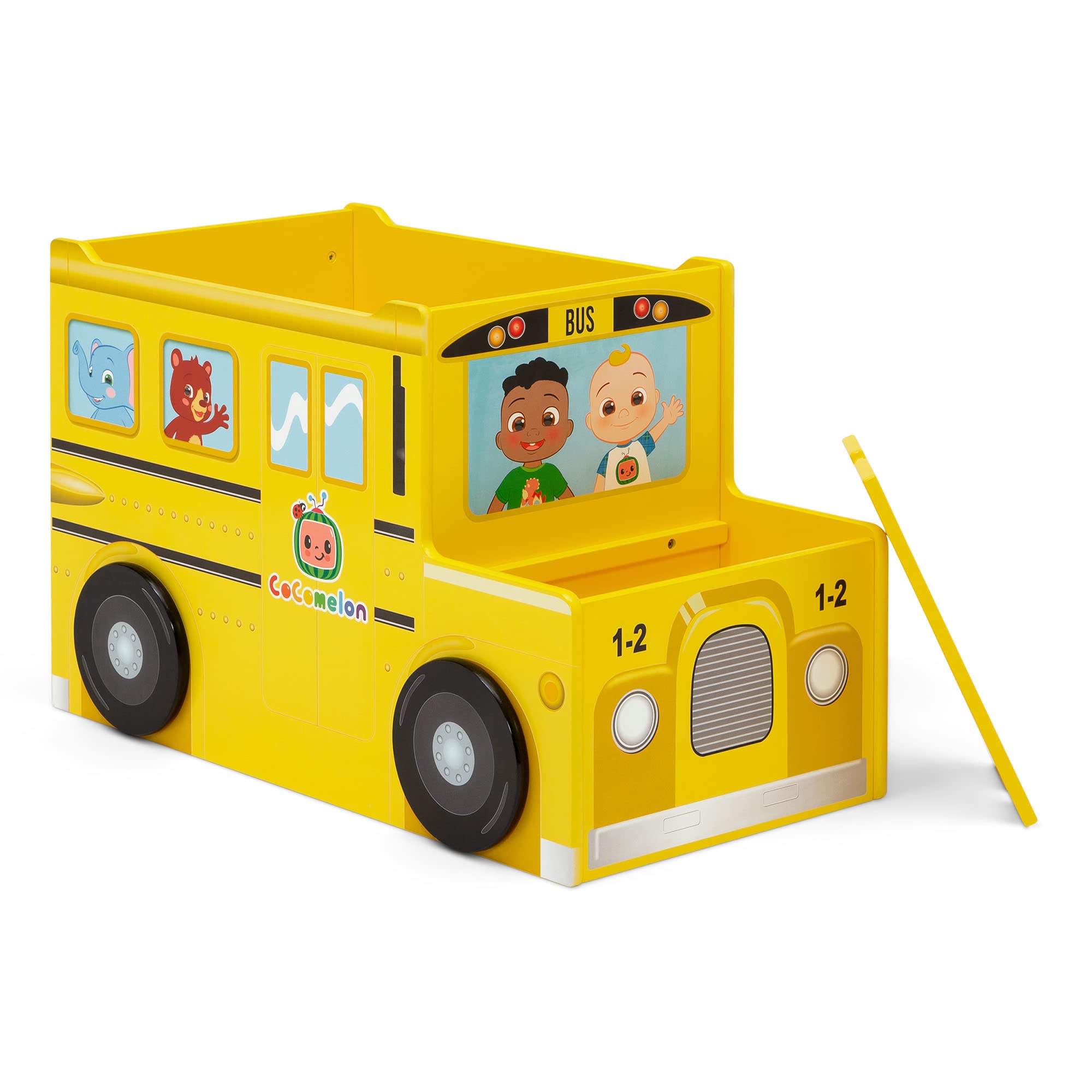 Caja De Juguetes Delta Children Cocomelon Greenguard Gold Para Autobús Escolar - Venta Internacional.