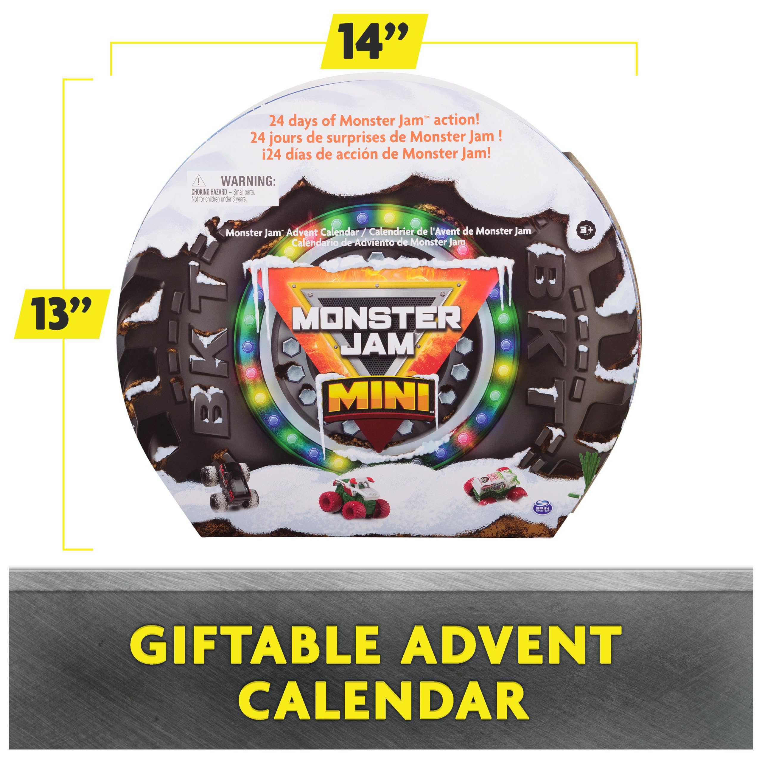 Foto 6 pulgar | Calendario de Adviento Monster Jam Mini Con 16 Camiones Y Más De 3 Años - Venta Internacional