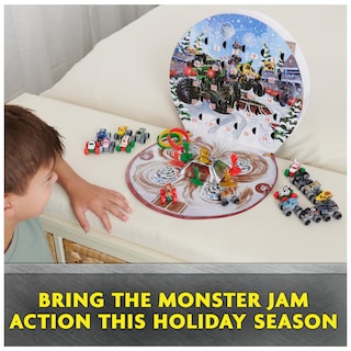 Foto 6 | Calendario de Adviento Monster Jam Mini Con 16 Camiones Y Más De 3 Años - Venta Internacional