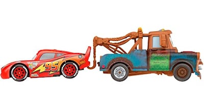 Foto 2 | Toy Disney Cars 3 Mater & Lightning Mcqueen, Paquete De 2 Unidades, Escala 1:55 - Venta Internacional.